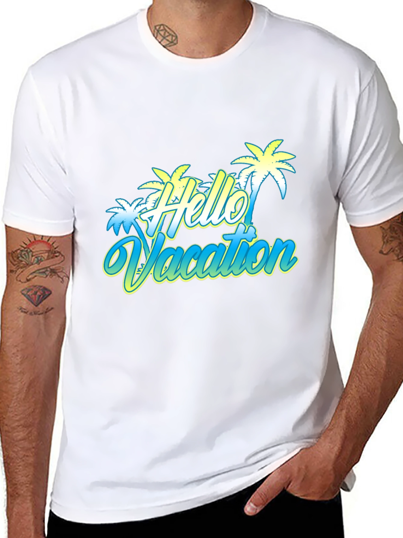 Hello Vacation Graphic T-Shirt