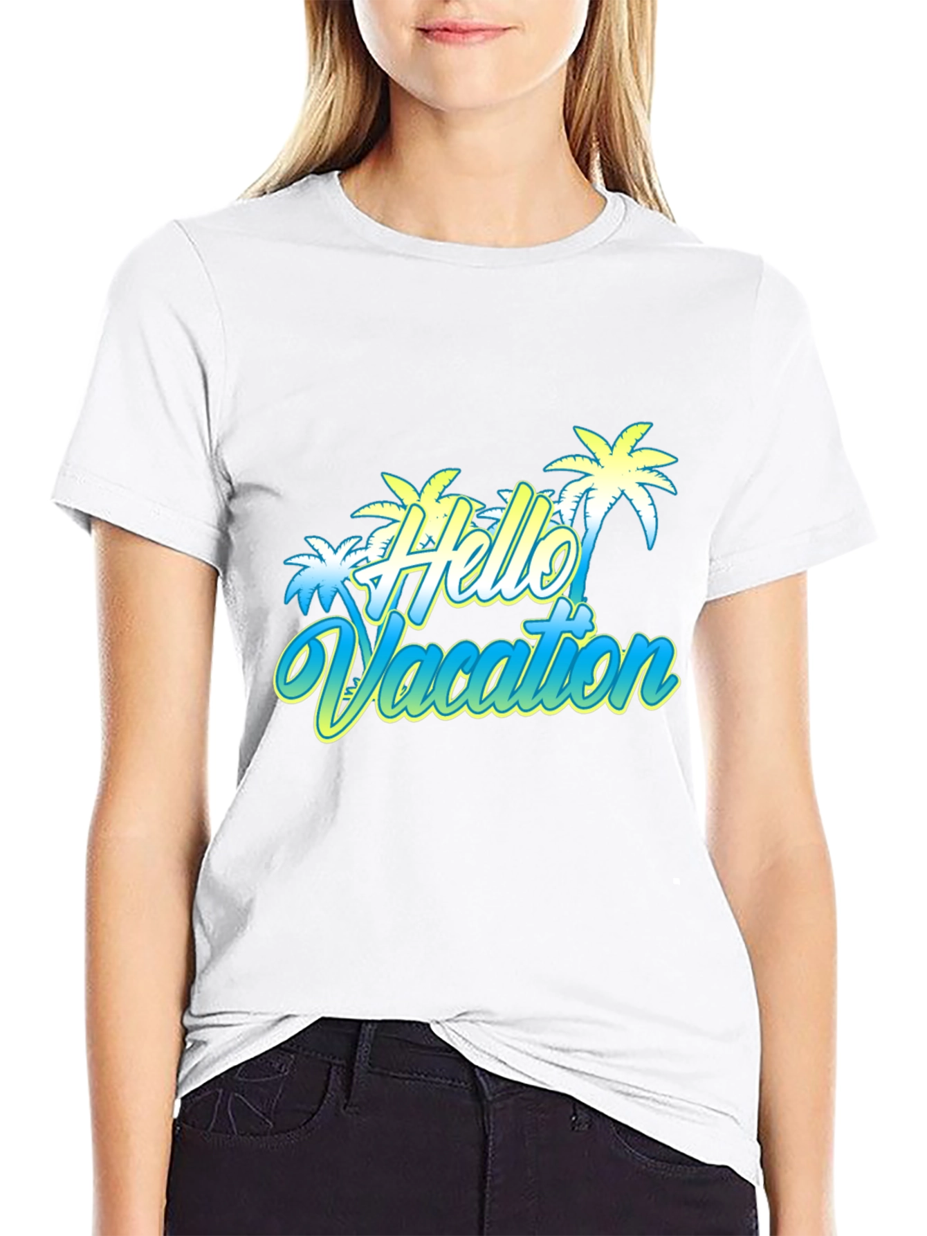 Hello Vacation Graphic T-Shirt