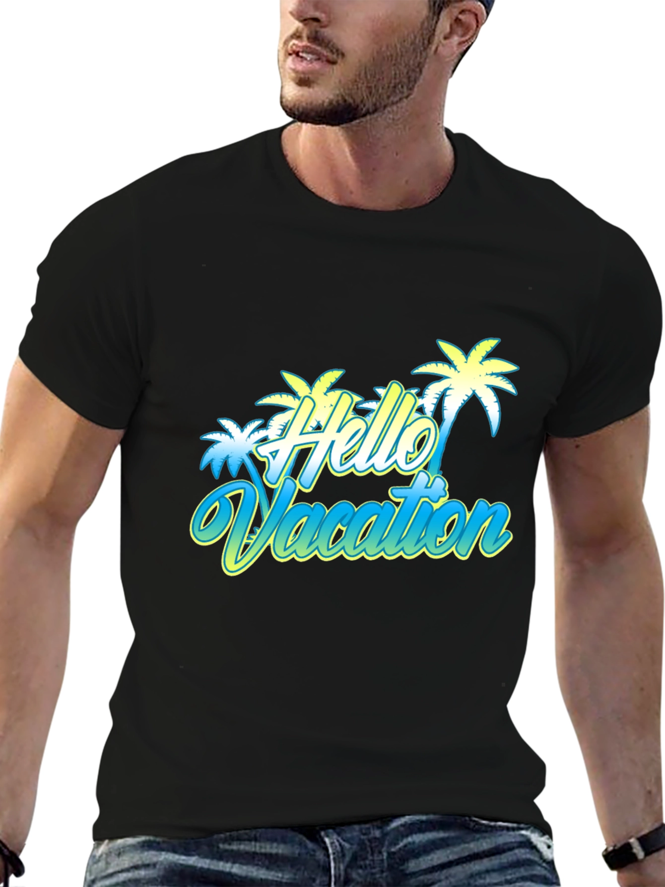 Hello Vacation Graphic T-Shirt
