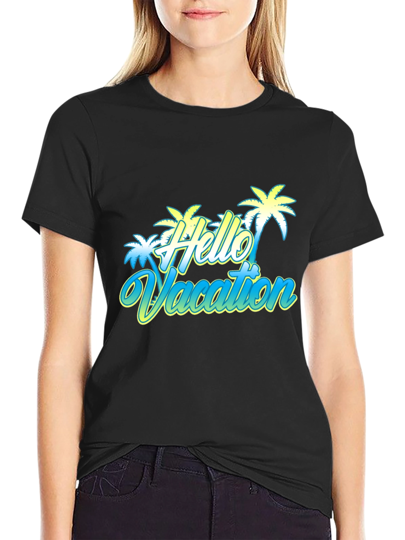 Hello Vacation Graphic T-Shirt