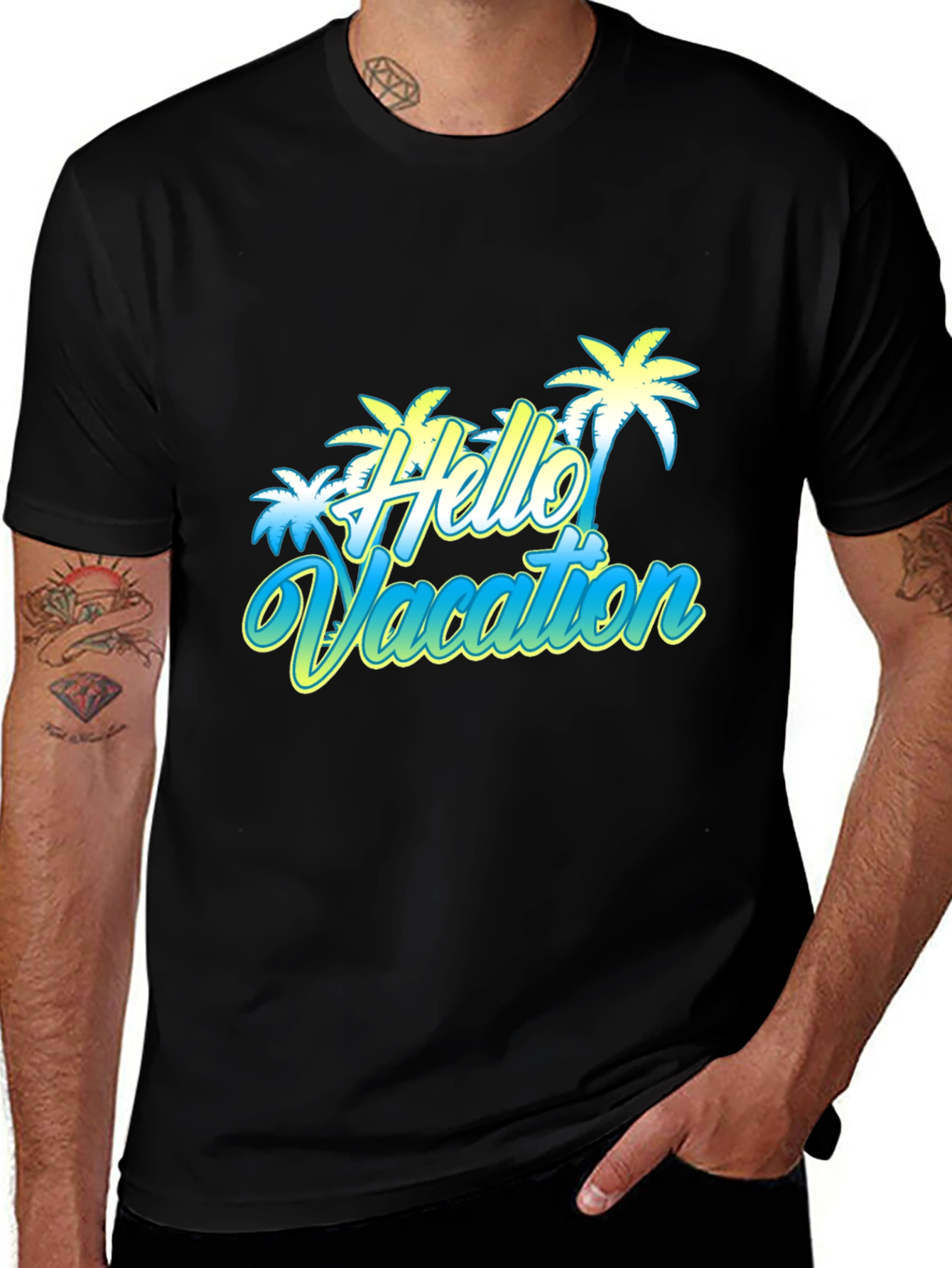 Hello Vacation Graphic T-Shirt