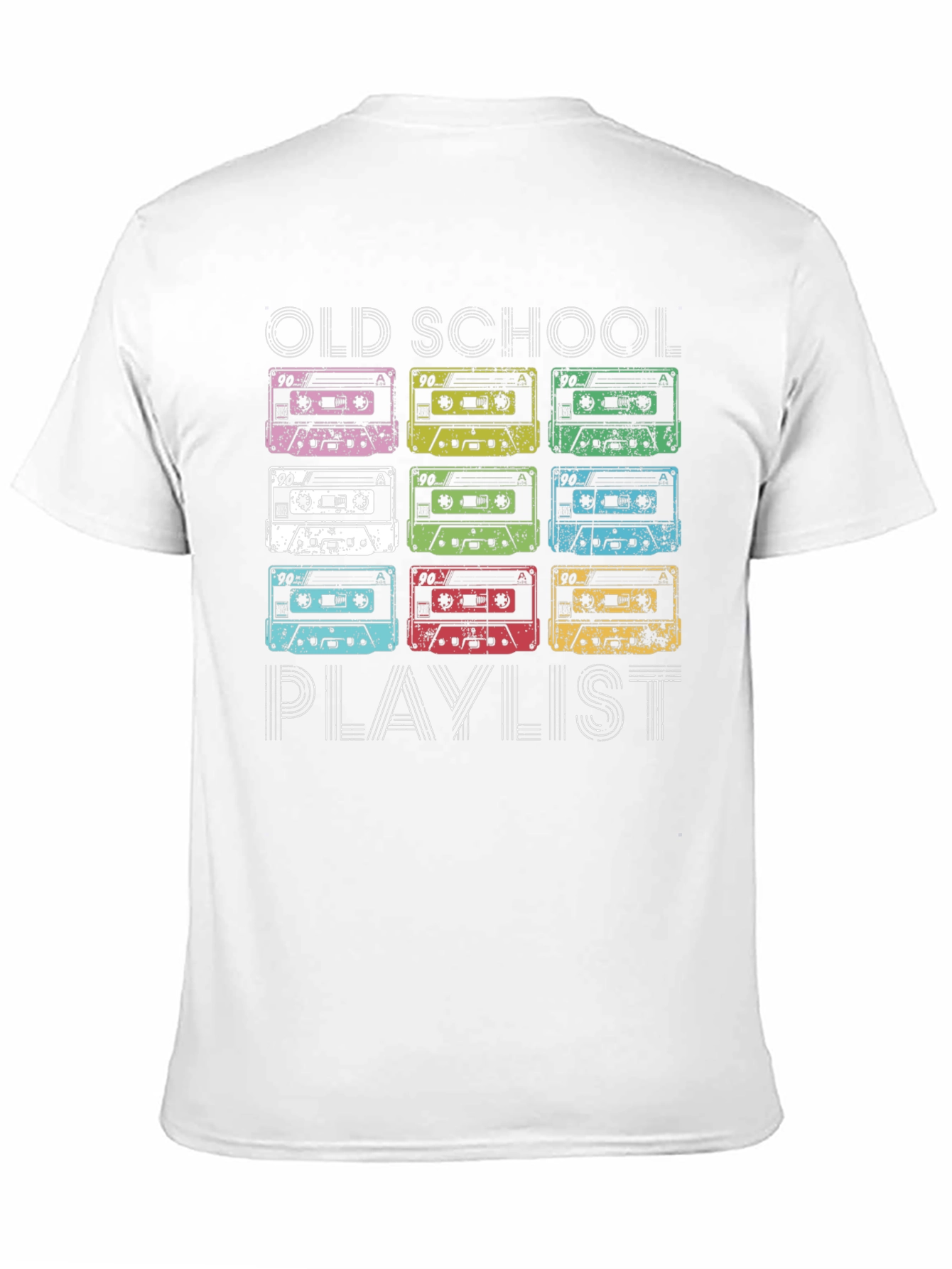 Old School Playlist Cassette Tape Graphic T-Shirt