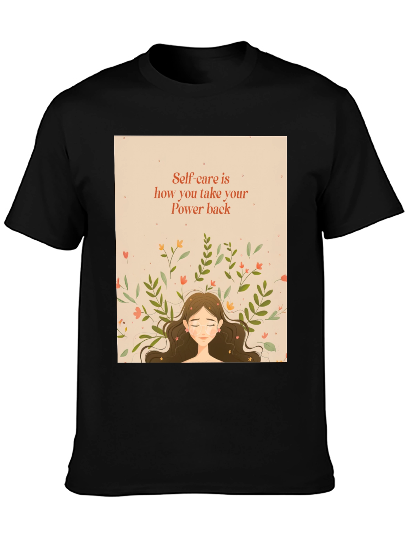 Self-Care Power Back T-Shirt - Relaxed Fit
