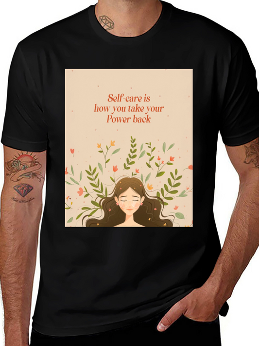 Self-Care Power Back T-Shirt - Relaxed Fit