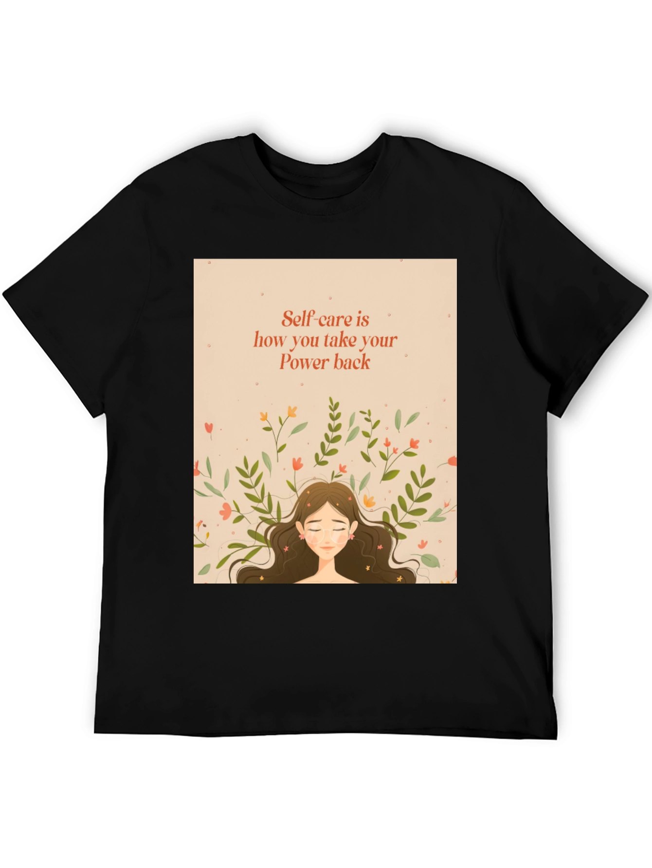Self-Care Power Back T-Shirt - Relaxed Fit