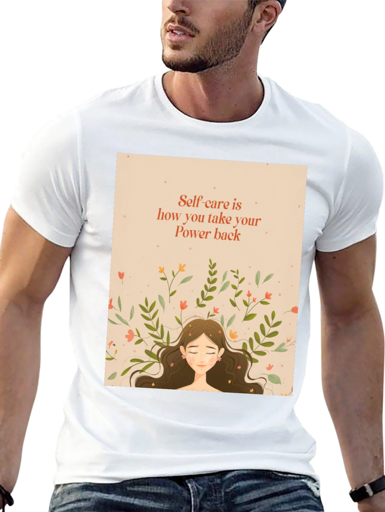 Self-Care Power Back T-Shirt - Relaxed Fit
