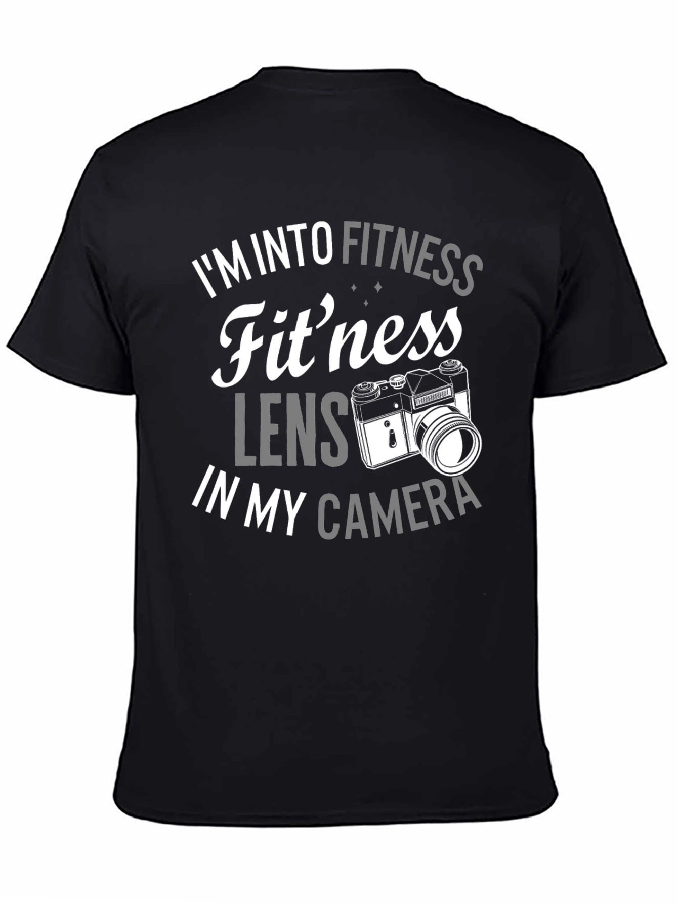 Fitness Lens Camera Pun Graphic T-Shirt