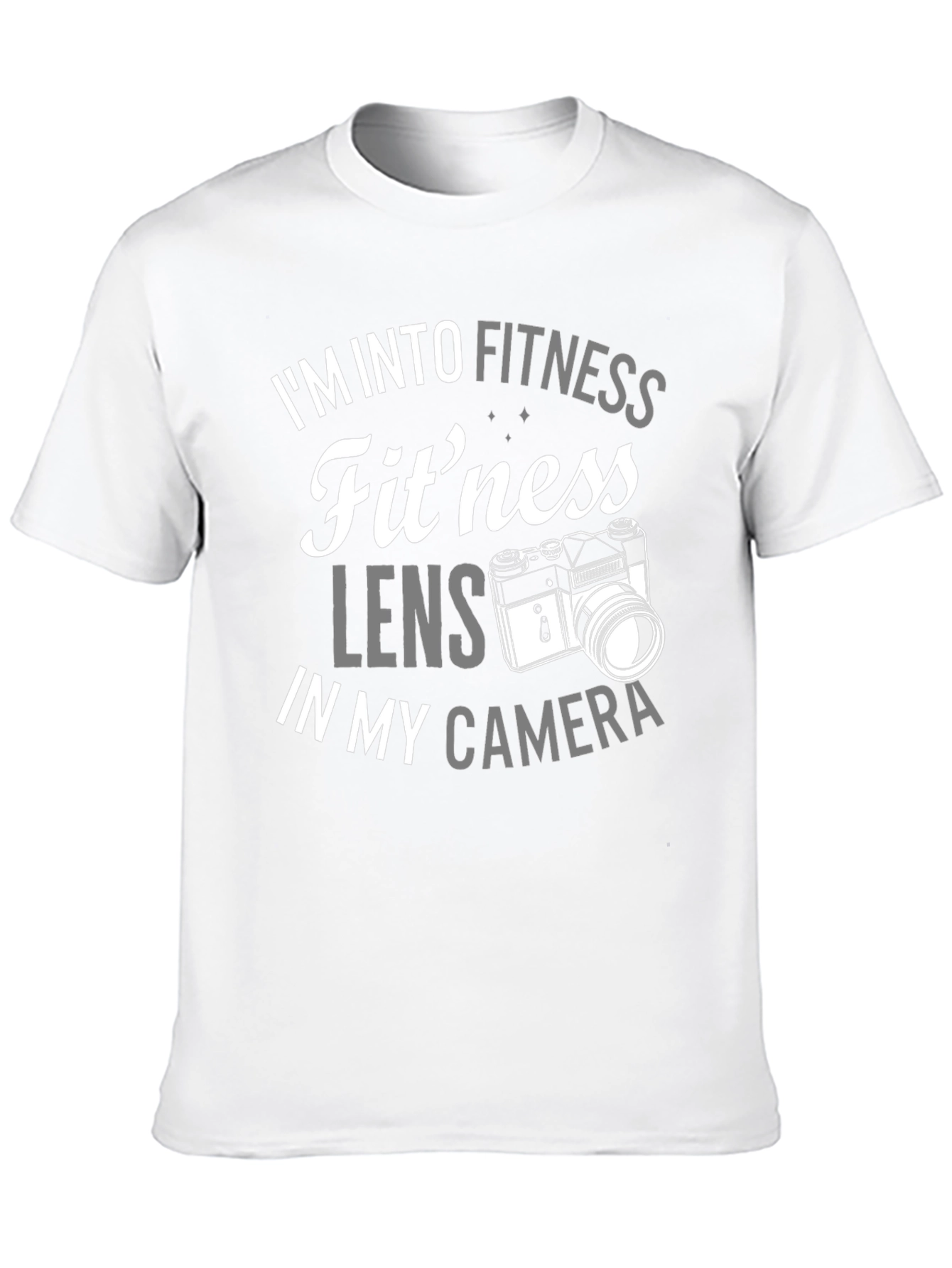 Fitness Lens Camera Pun Graphic T-Shirt