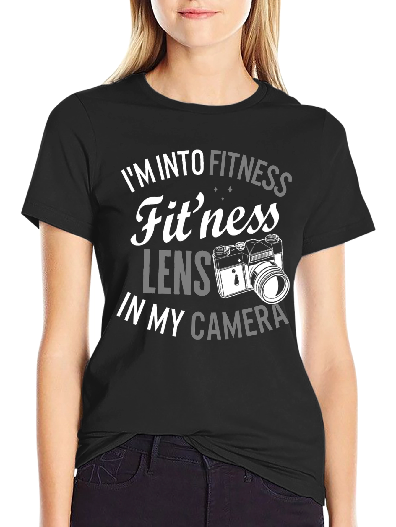 Fitness Lens Camera Pun Graphic T-Shirt