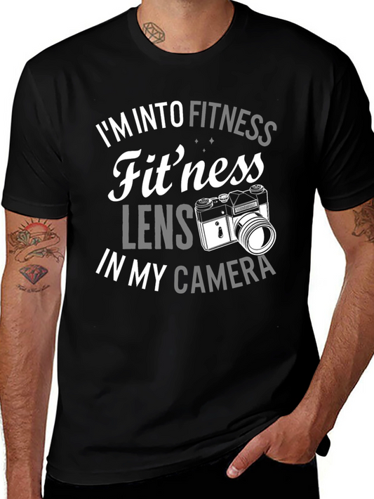 Fitness Lens Camera Pun Graphic T-Shirt