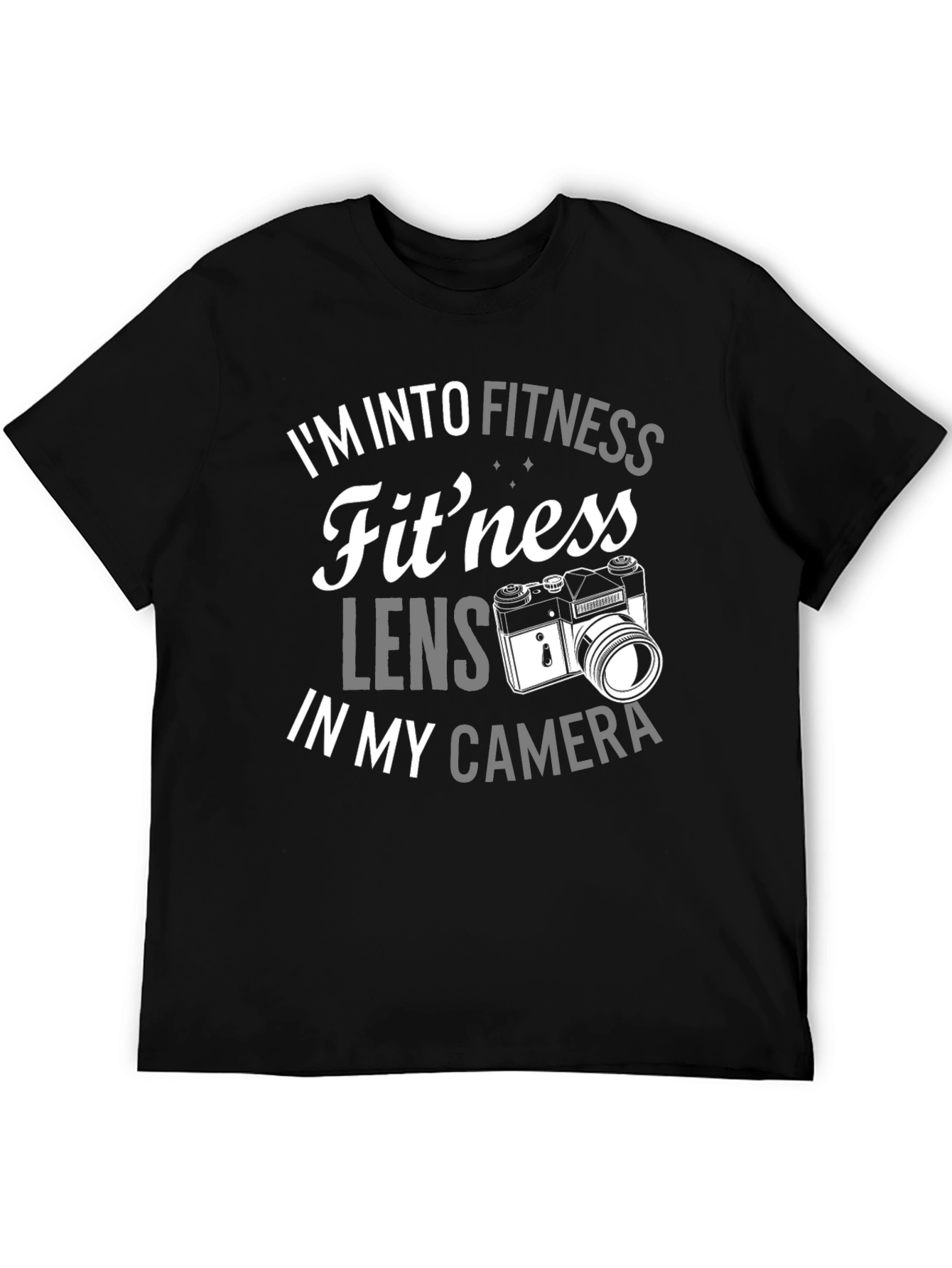 Fitness Lens Camera Pun Graphic T-Shirt