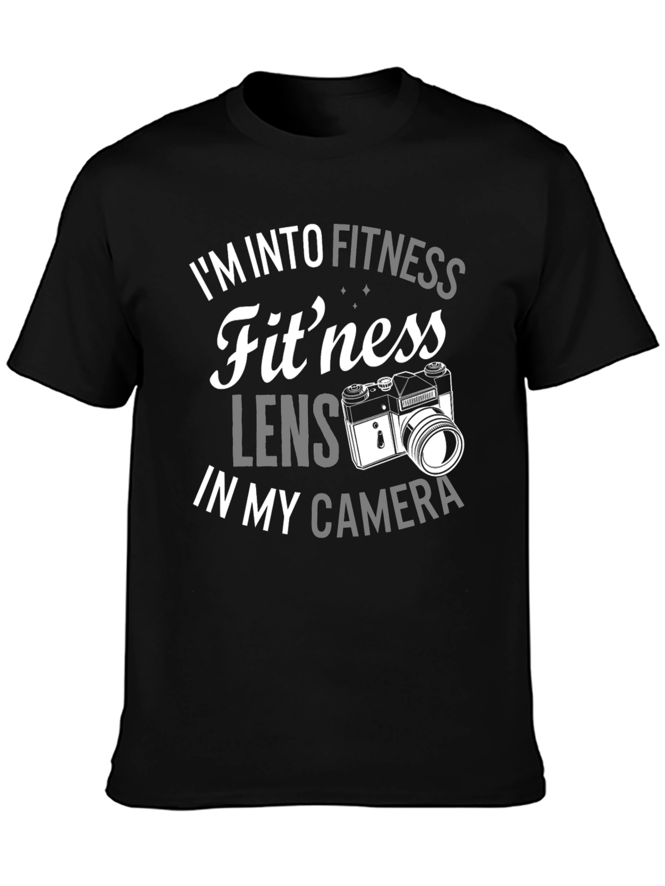 Fitness Lens Camera Pun Graphic T-Shirt