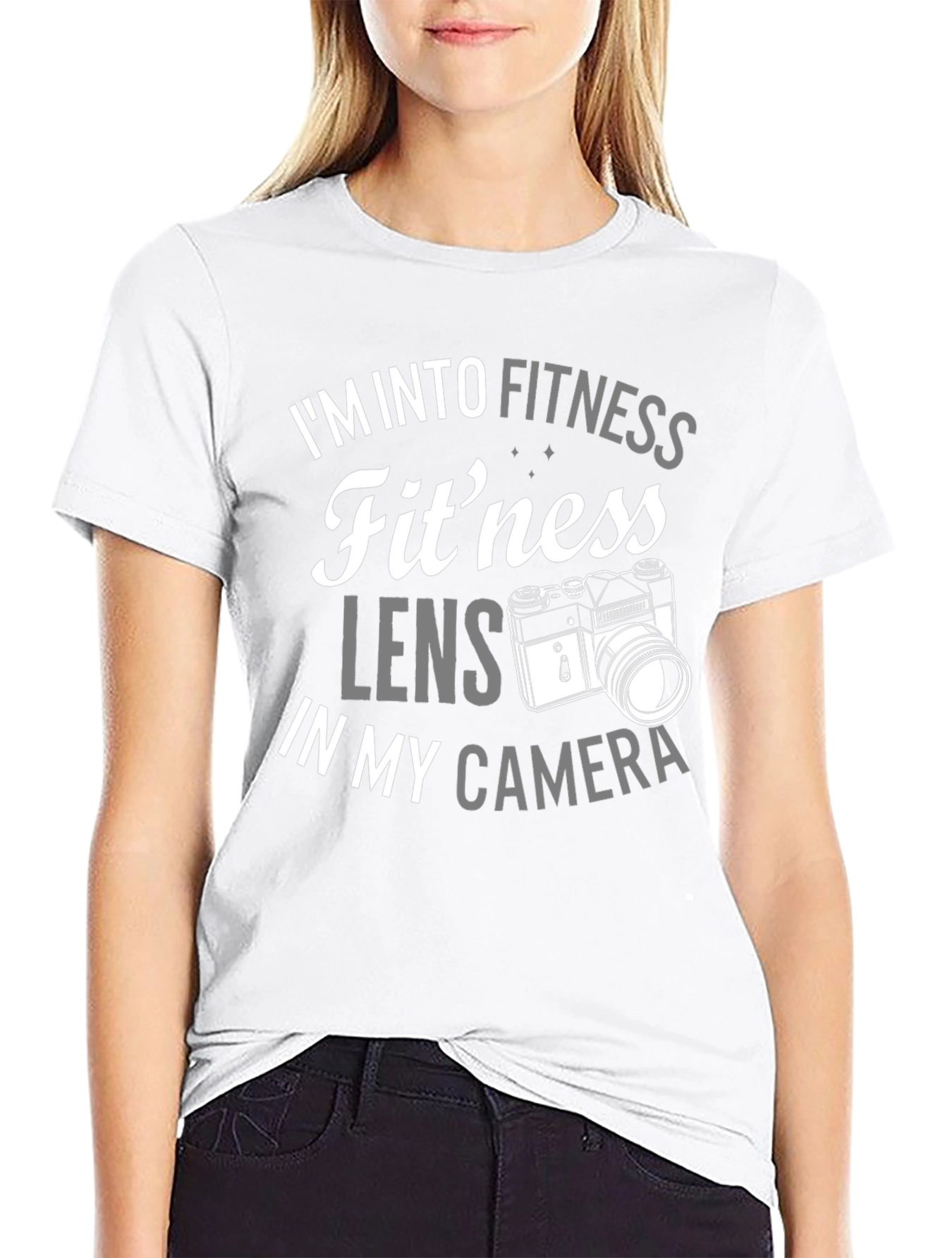 Fitness Lens Camera Pun Graphic T-Shirt