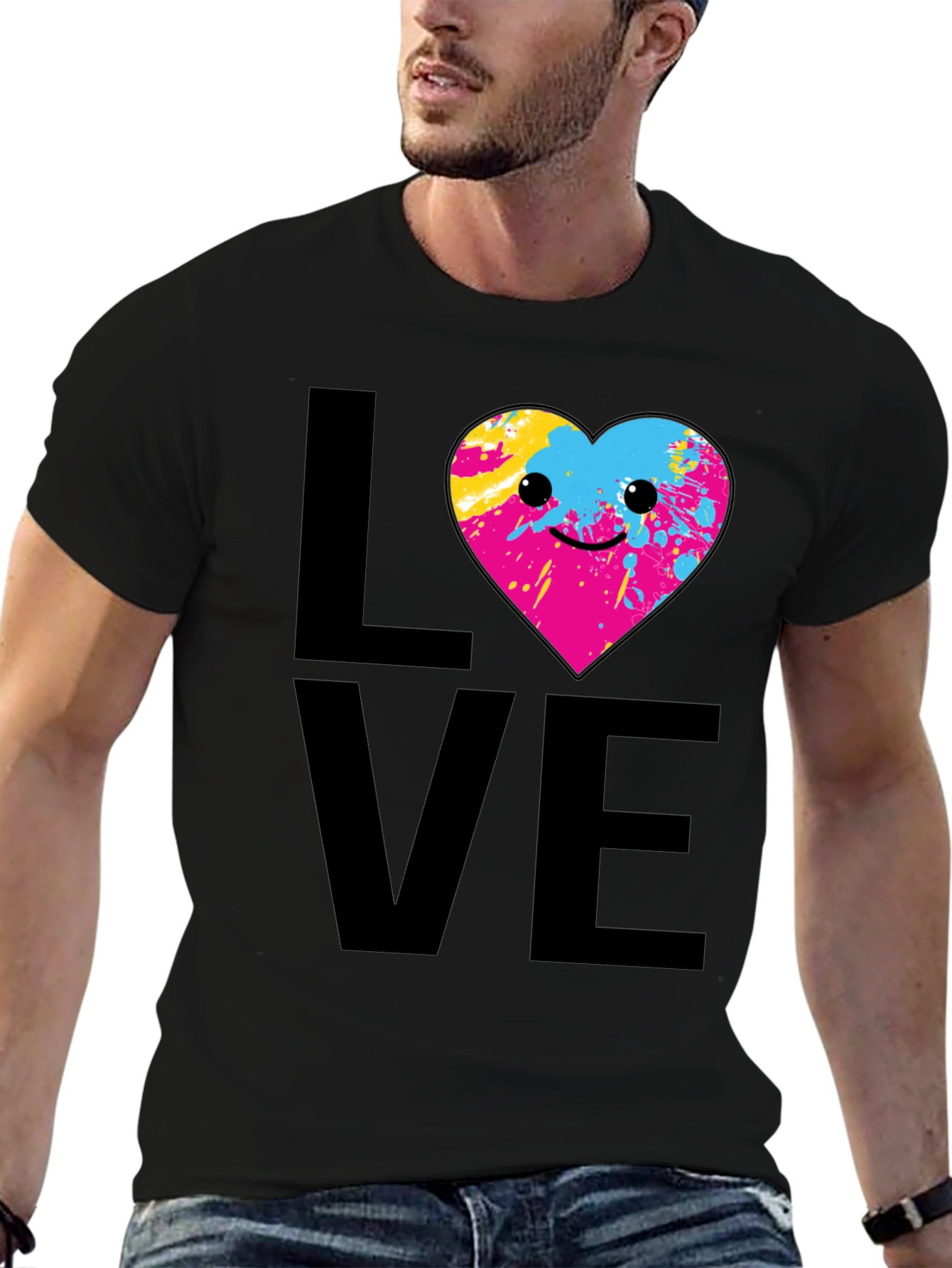Love Heart Graphic Tee - Fun & Unique Design