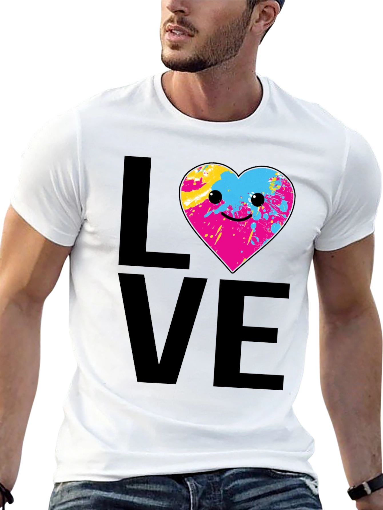 Love Heart Graphic Tee - Fun & Unique Design