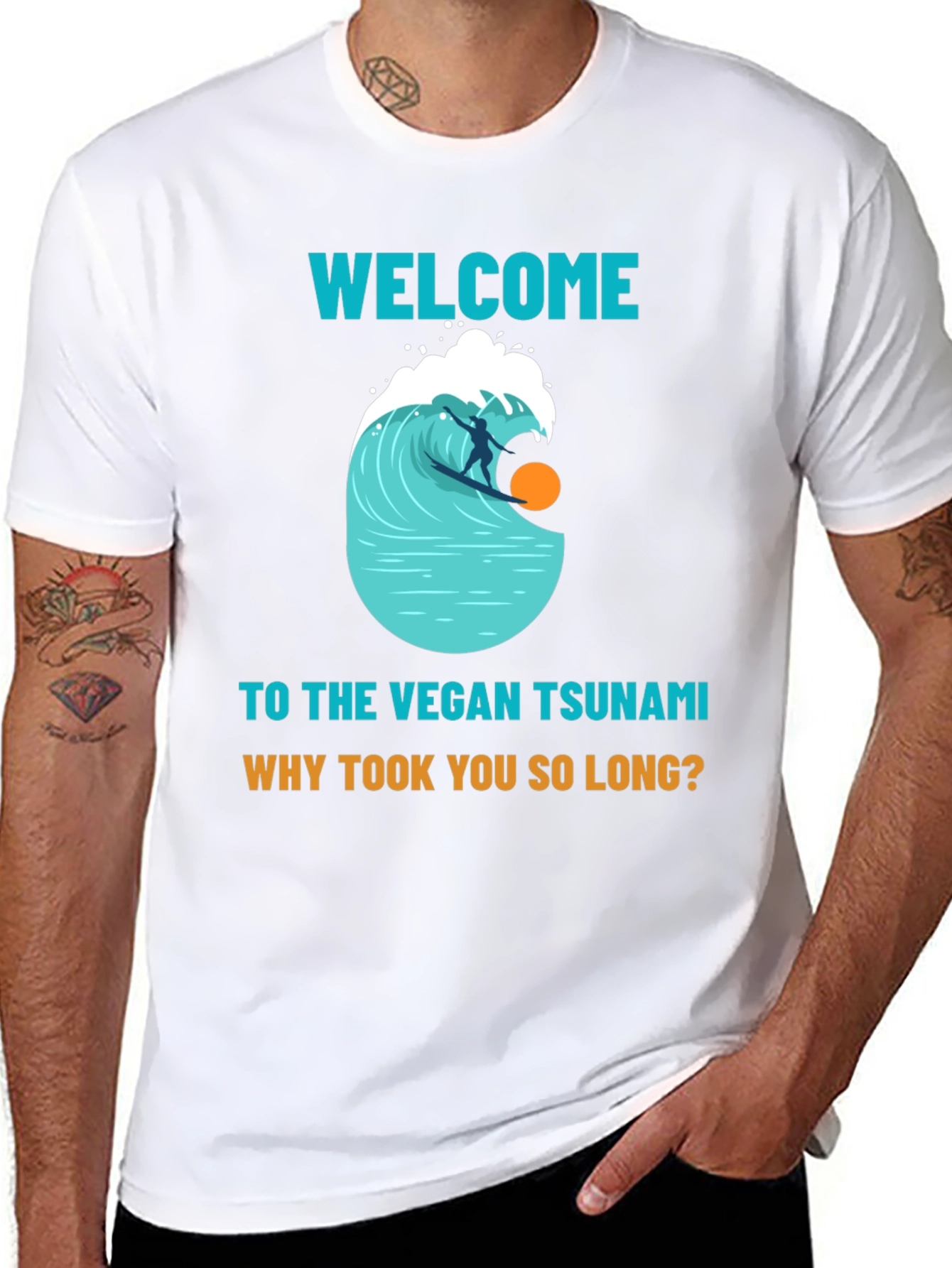 Vegan Tsunami Graphic Tee