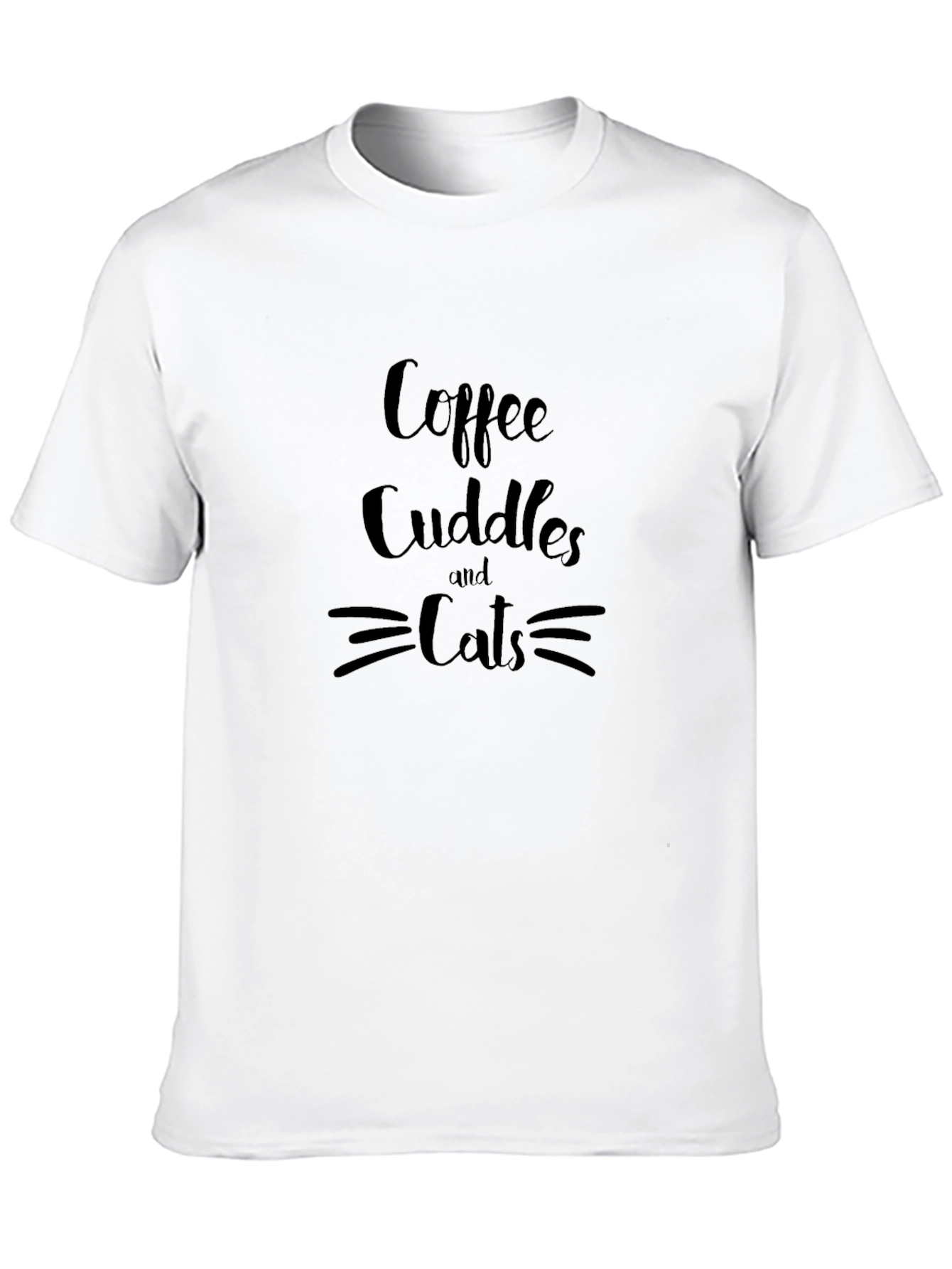 Coffee Cuddles and Cats Graphic T-Shirt