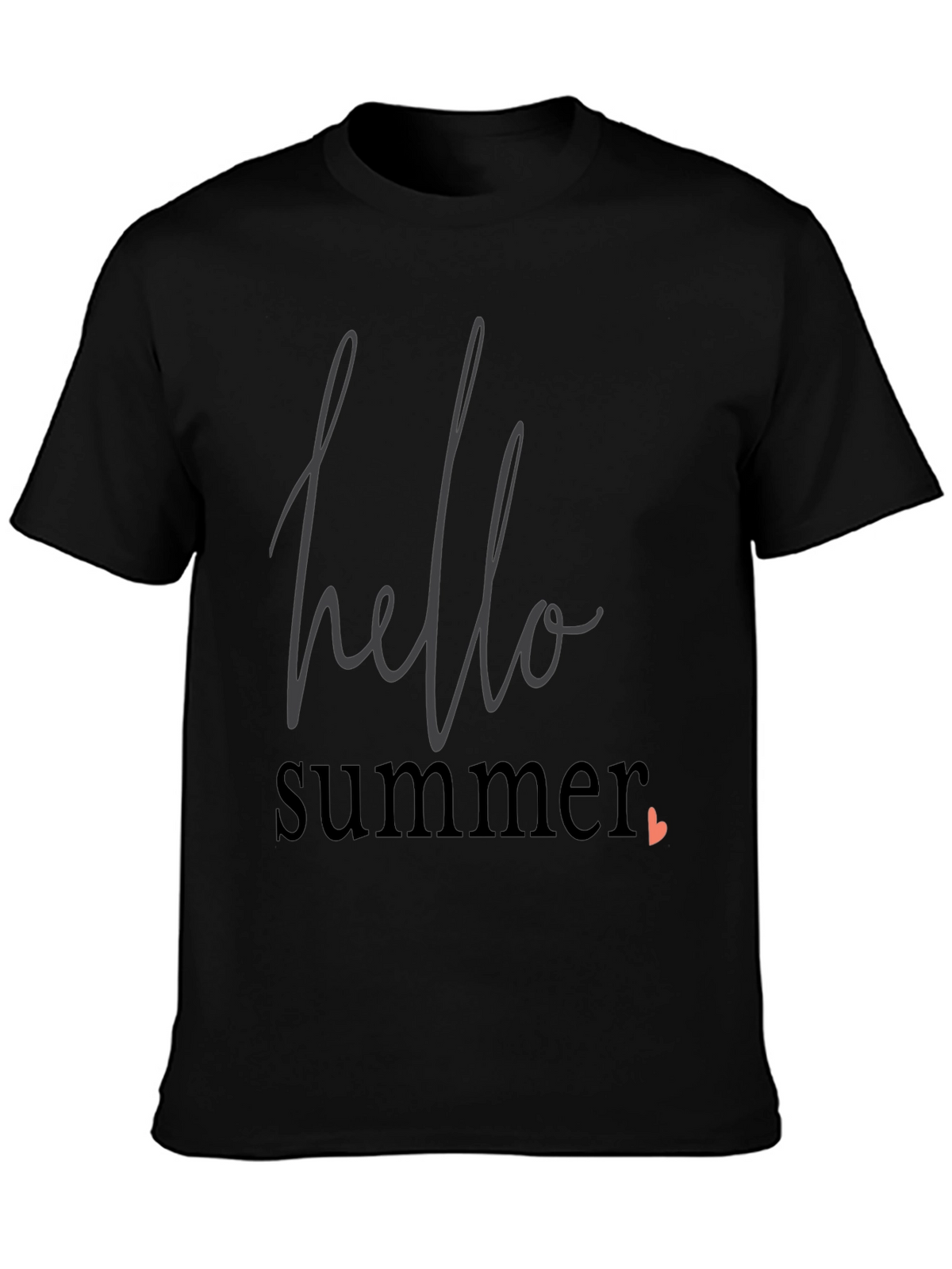 Hello Summer Graphic Tee - Black