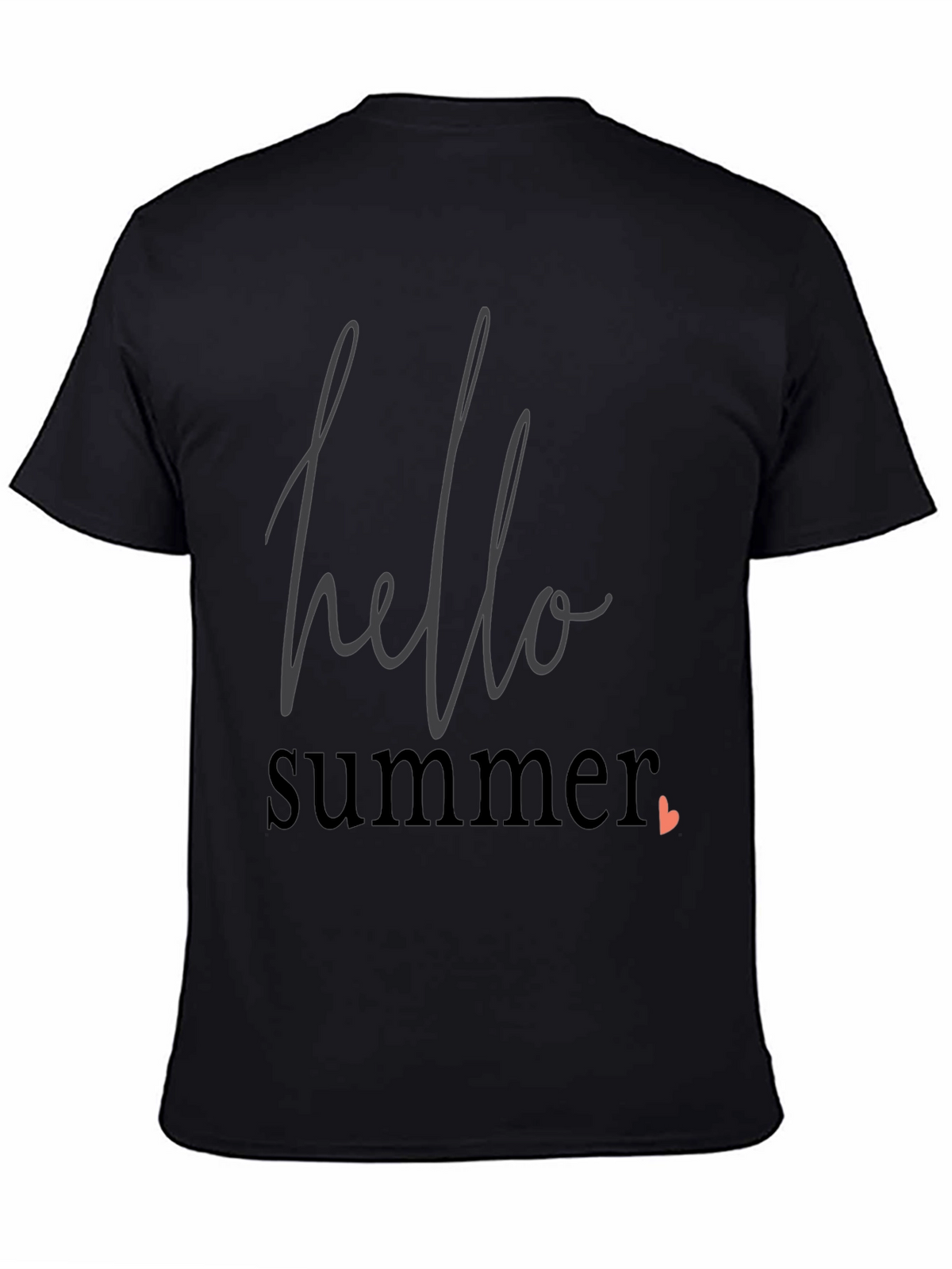 Hello Summer Graphic Tee - Black