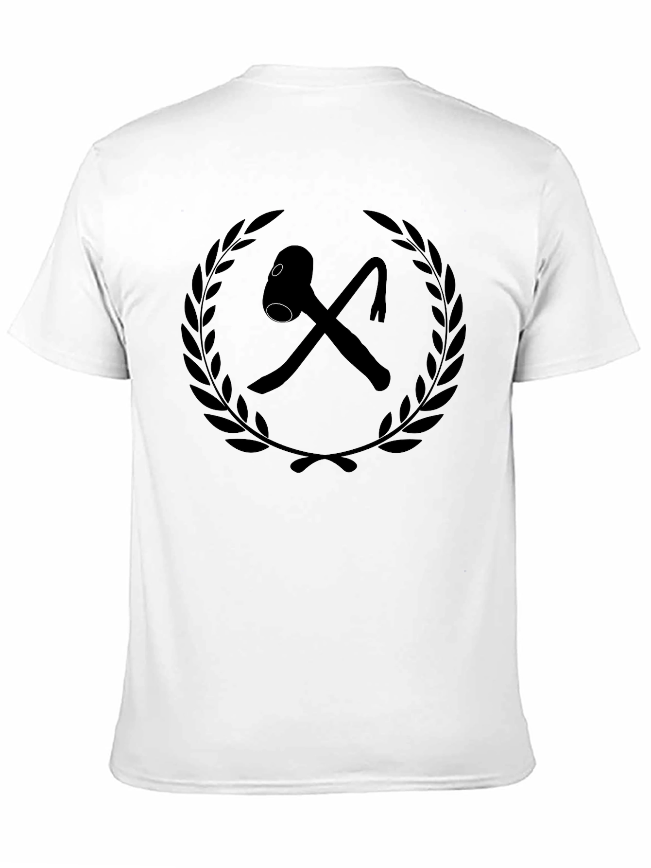 Hammer & Crowbar Wreath Graphic Black T-Shirt