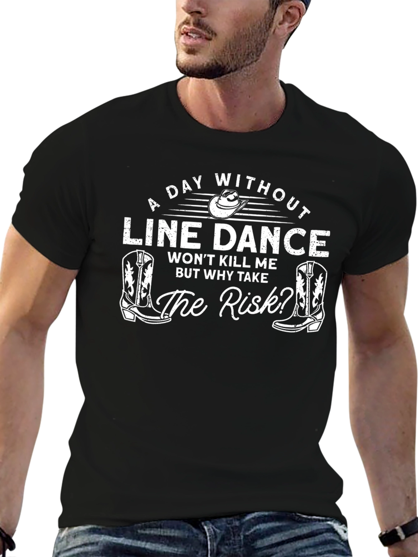 Line Dance T-Shirt - Why Take The Risk Tee