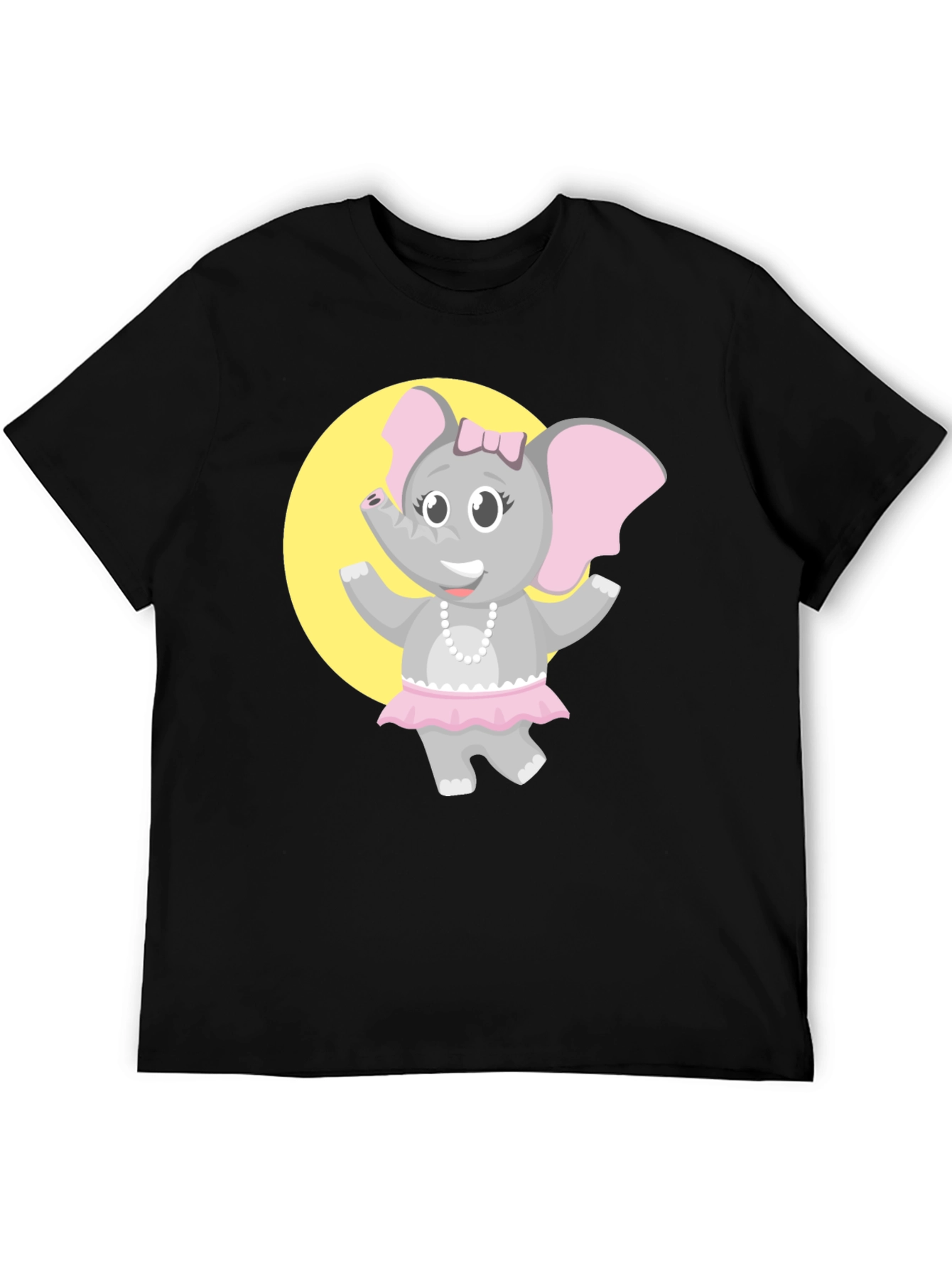 Elephant Ballerina T-Shirt - Fun Cartoon Design