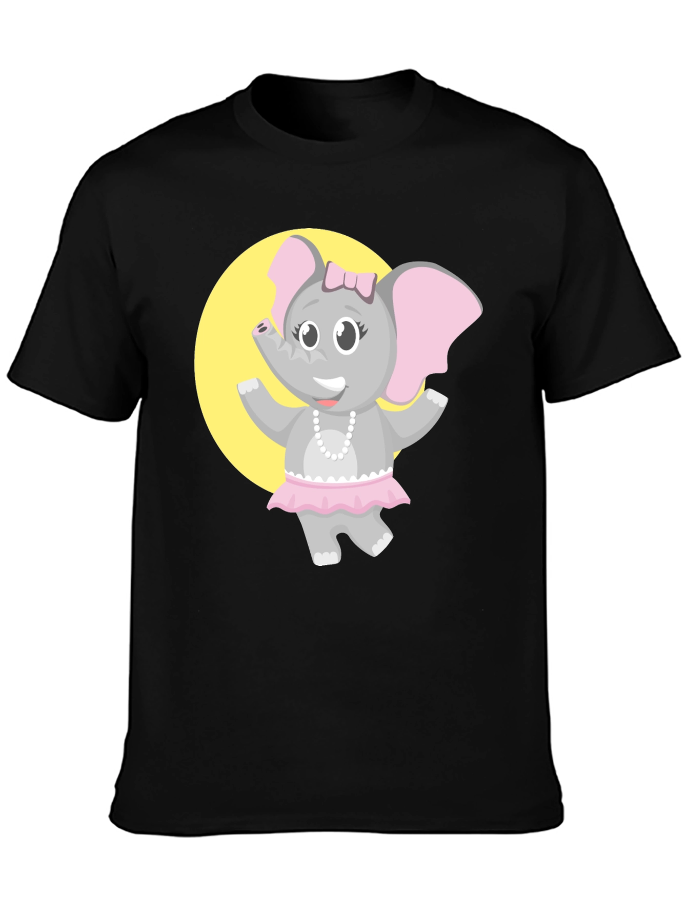 Elephant Ballerina T-Shirt - Fun Cartoon Design