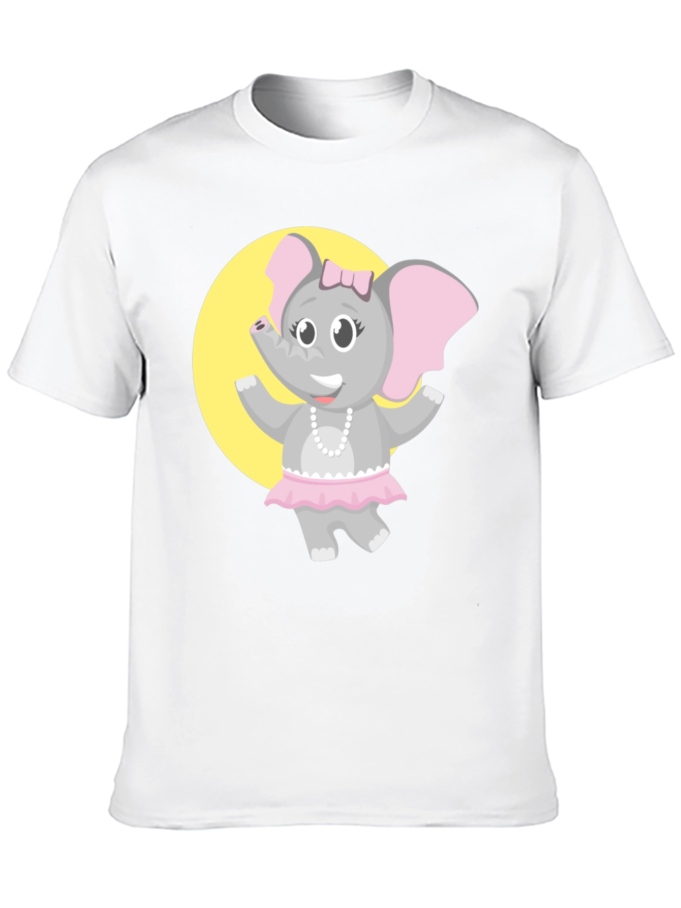 Elephant Ballerina T-Shirt - Fun Cartoon Design