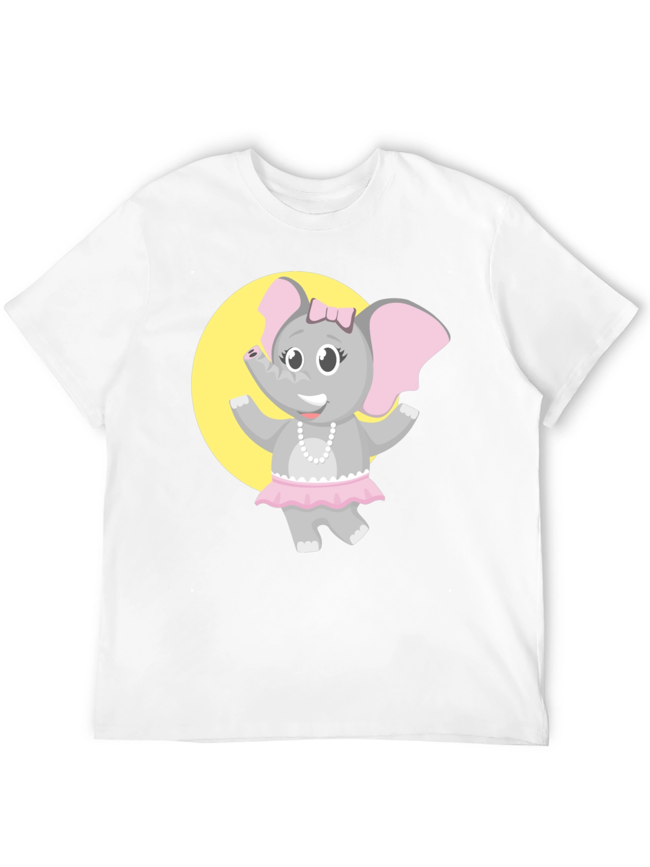 Elephant Ballerina T-Shirt - Fun Cartoon Design