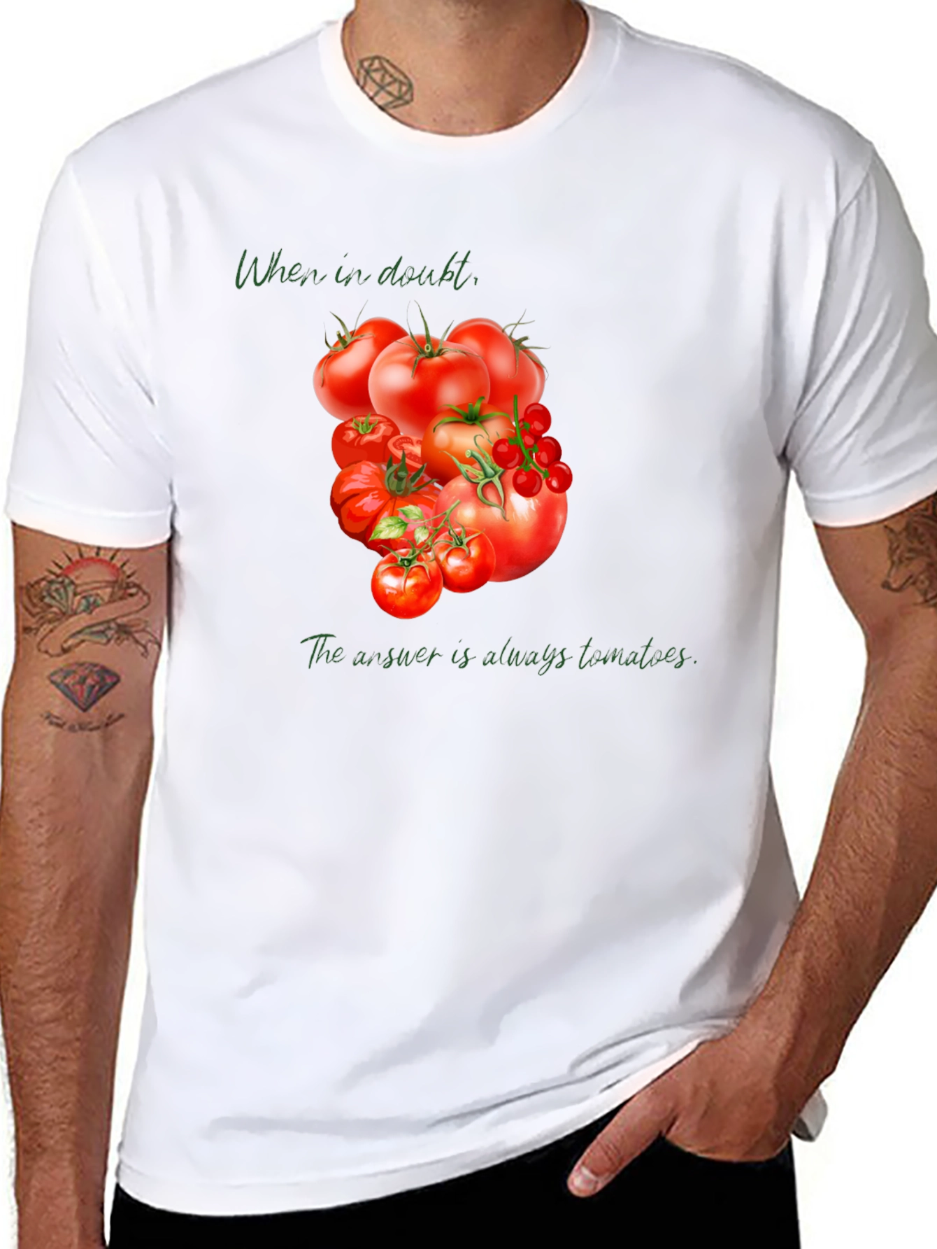 Tomato Lover Tee: When in Doubt...