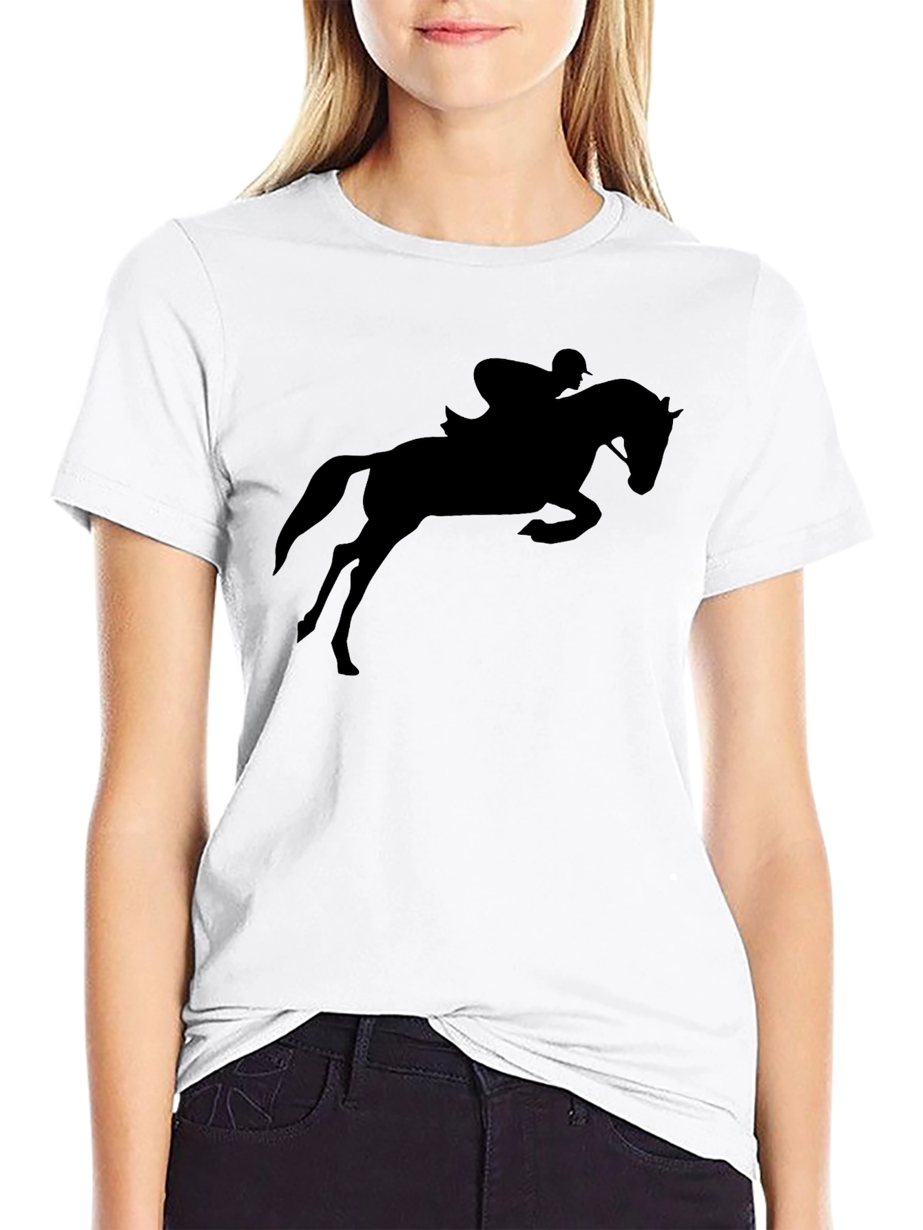 Equestrian Silhouette Graphic T-Shirt