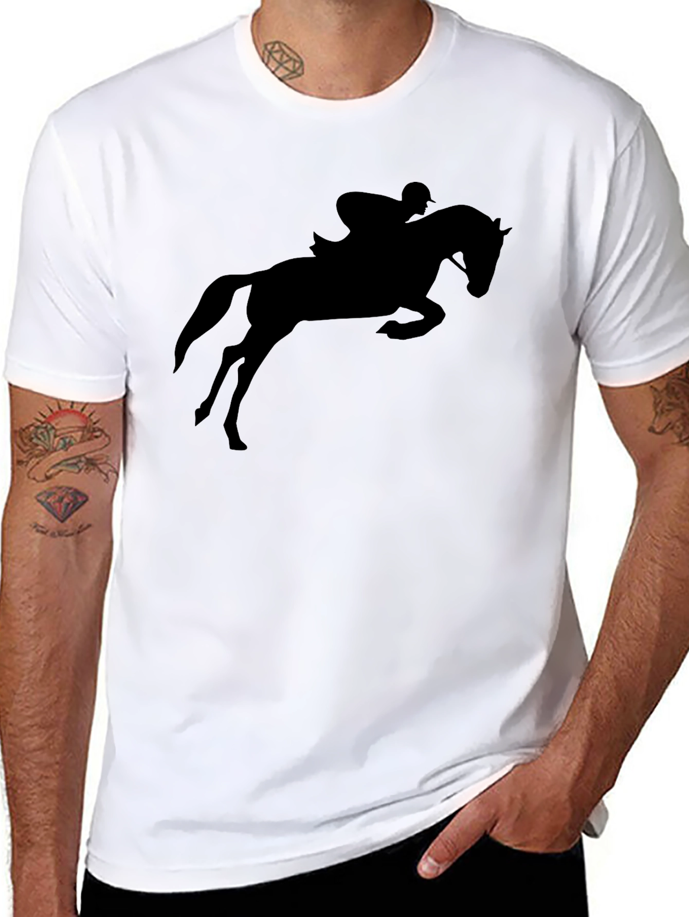 Equestrian Silhouette Graphic T-Shirt