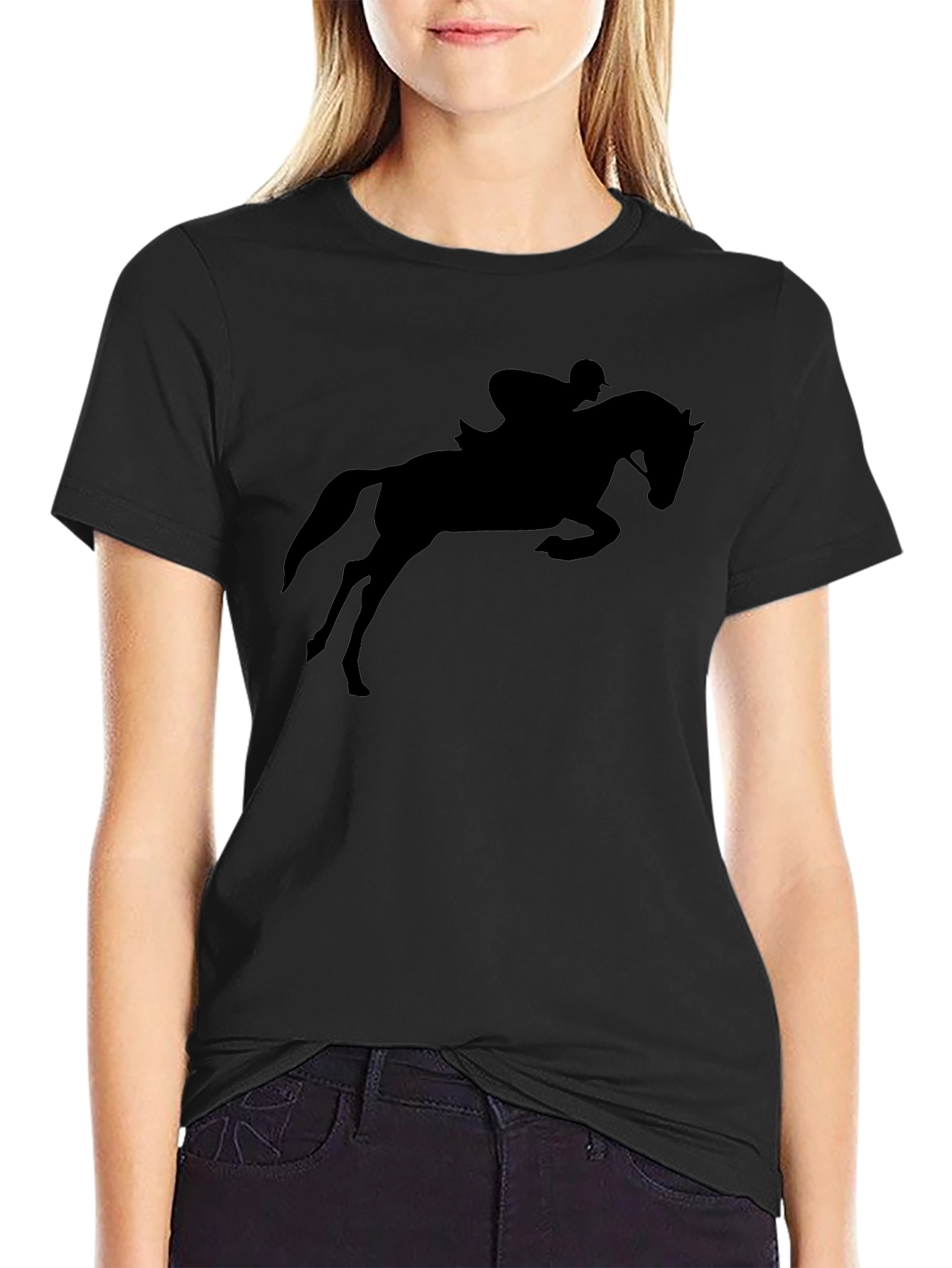 Equestrian Silhouette Graphic T-Shirt