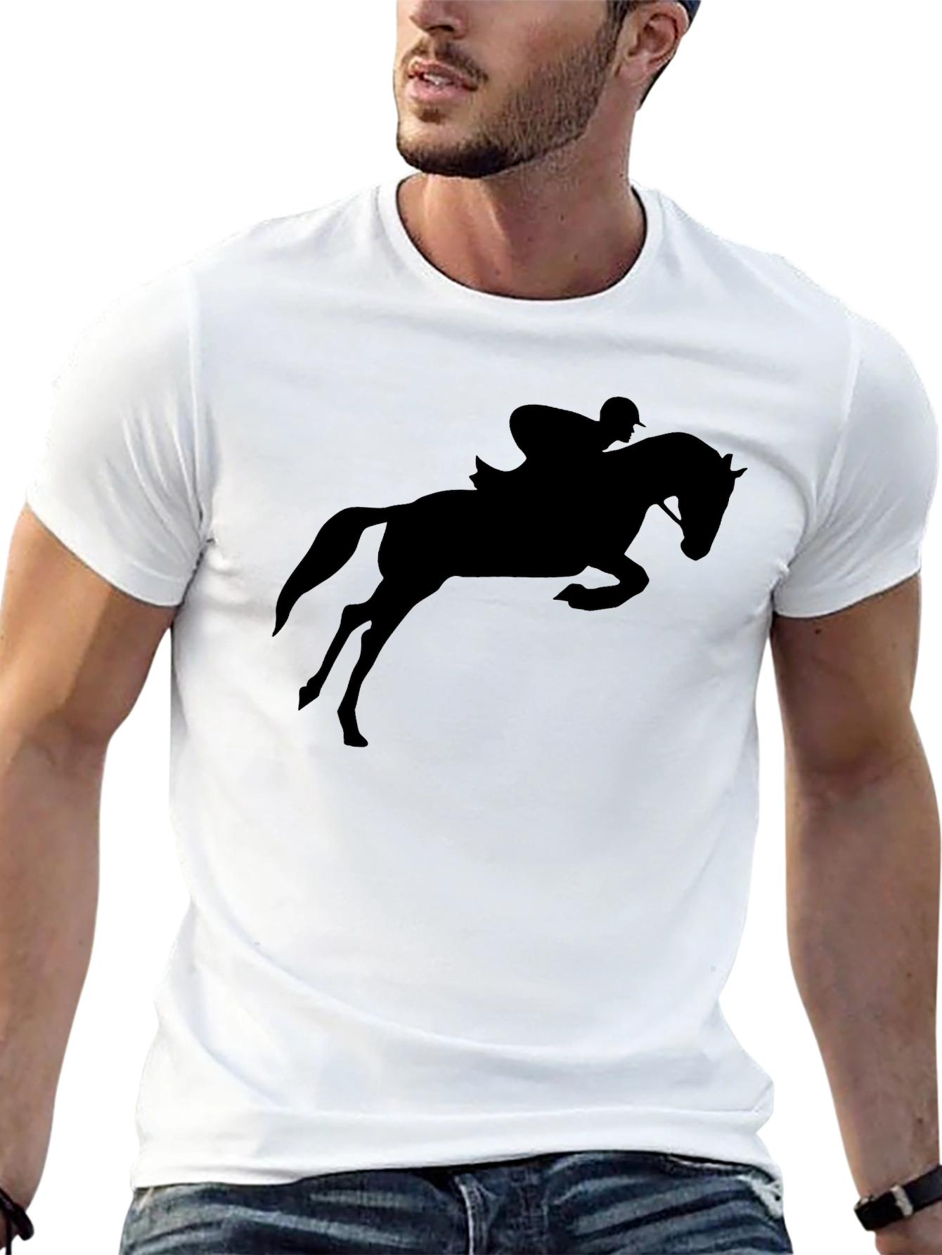 Equestrian Silhouette Graphic T-Shirt