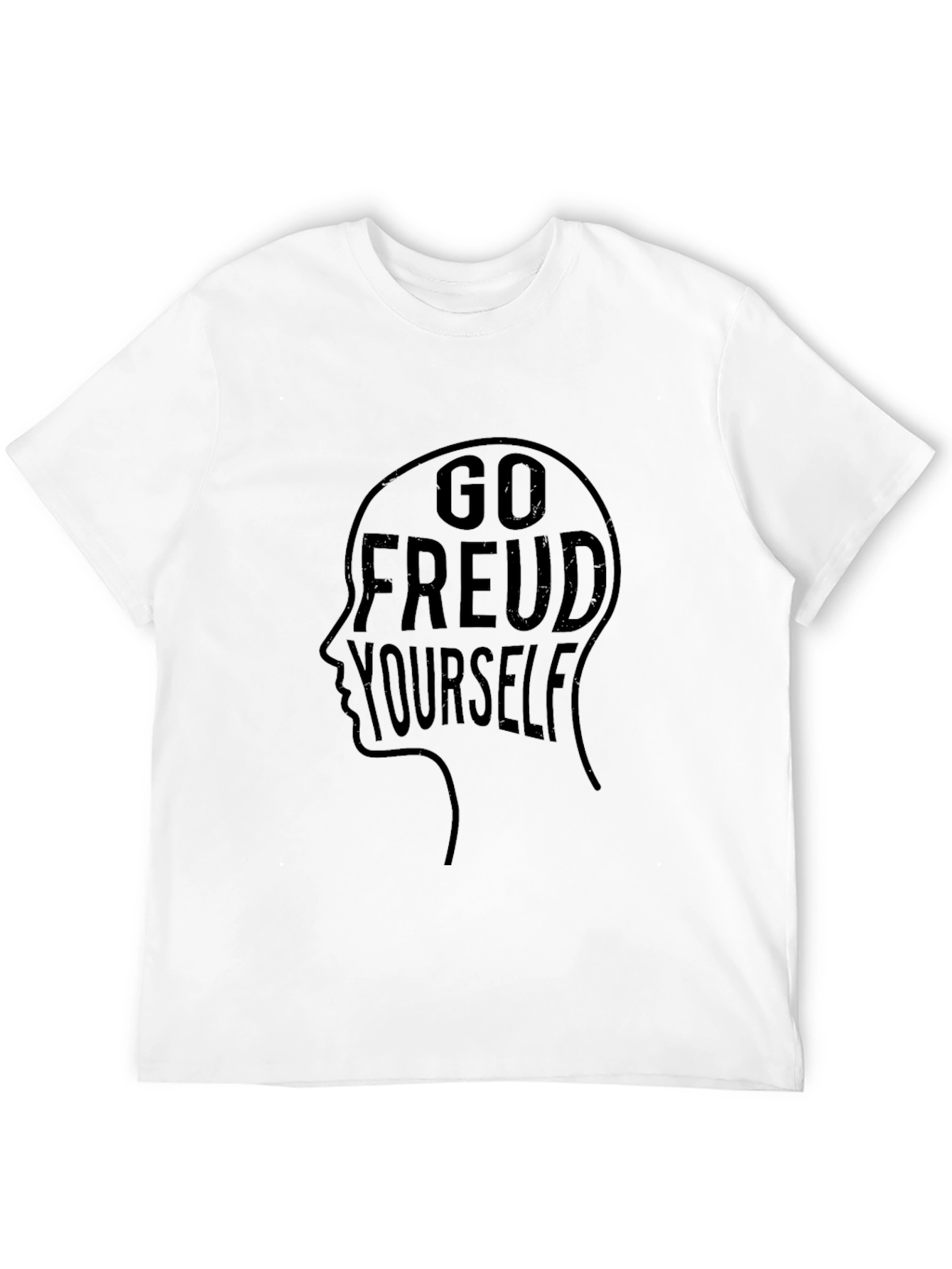 Go Freud Yourself Black Graphic Tee