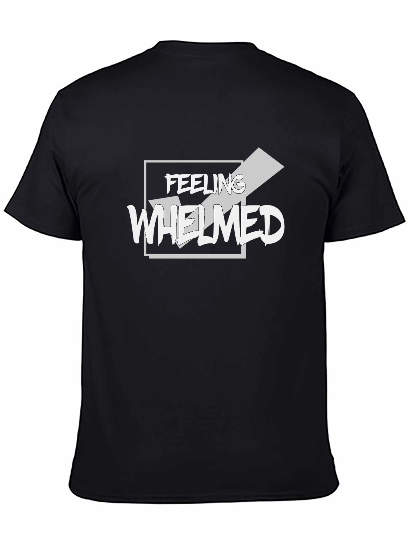 Feeling Whelmed Graphic T-Shirt - Black