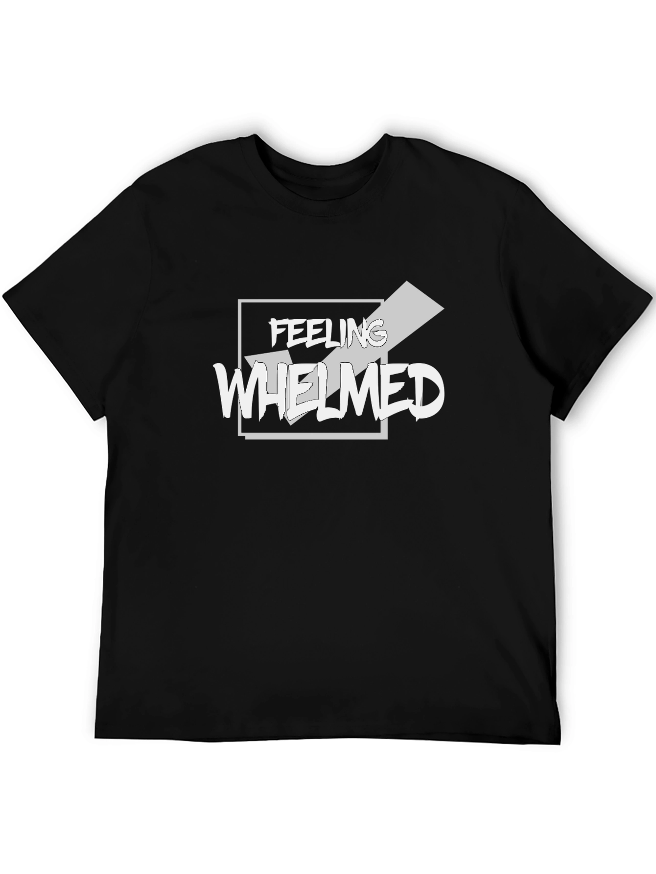 Feeling Whelmed Graphic T-Shirt - Black