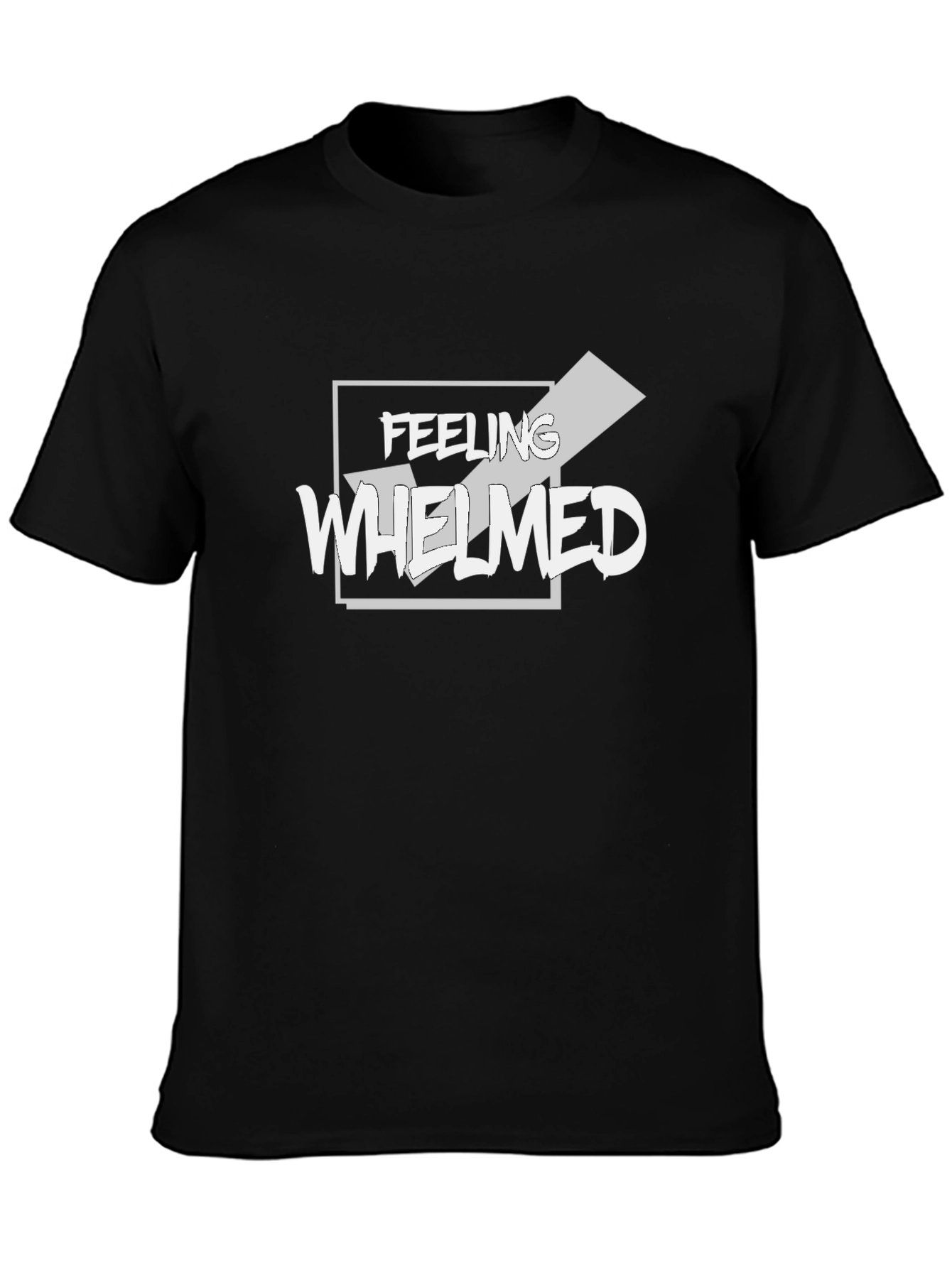 Feeling Whelmed Graphic T-Shirt - Black