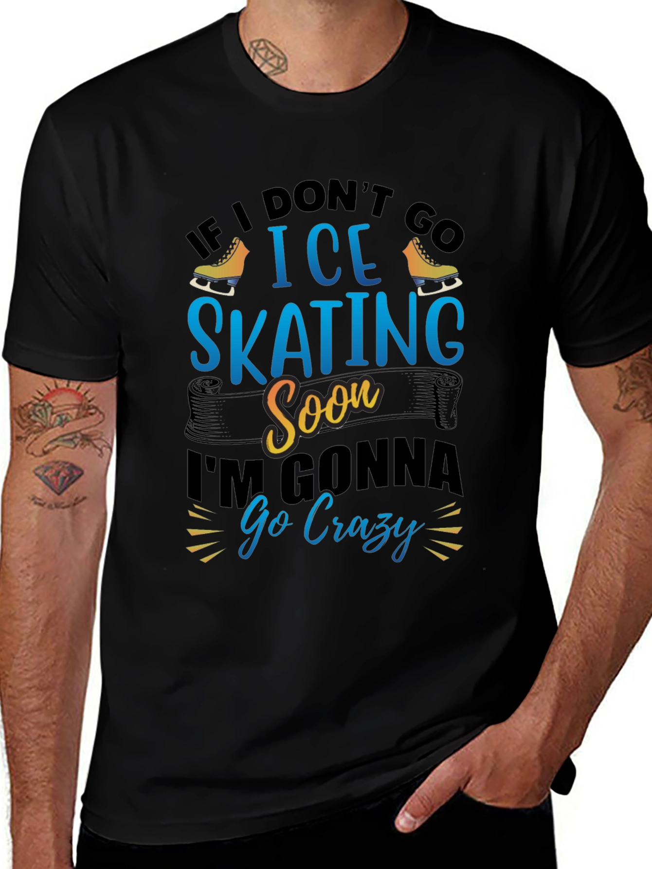 Ice Skating T-Shirt - If I Dont Go Soon