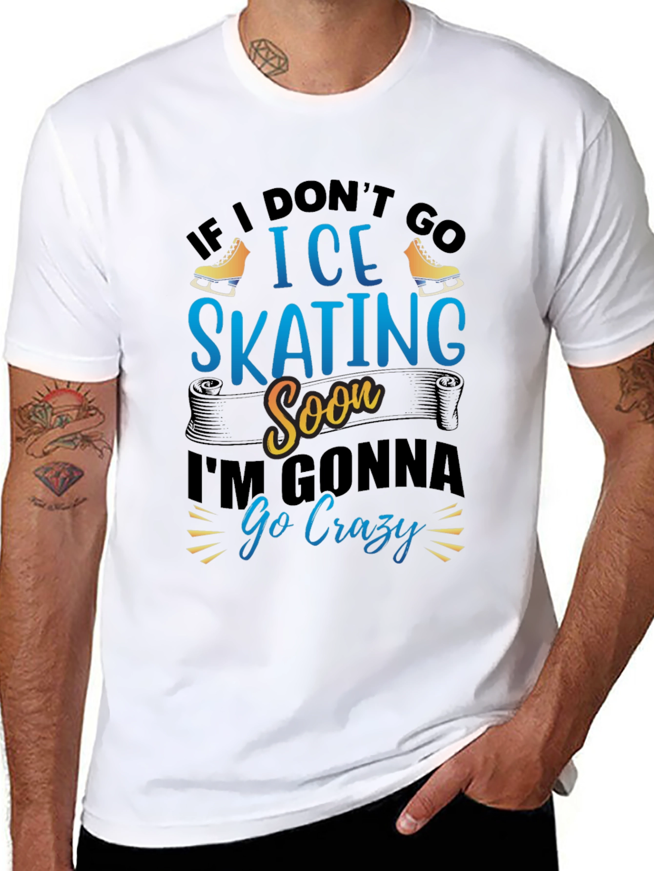 Ice Skating T-Shirt - If I Dont Go Soon