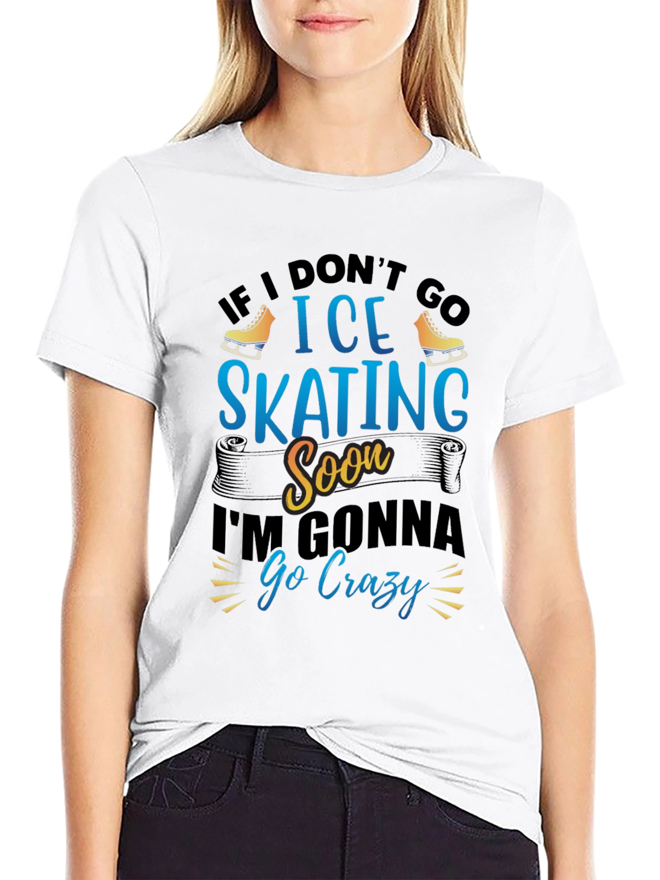 Ice Skating T-Shirt - If I Dont Go Soon
