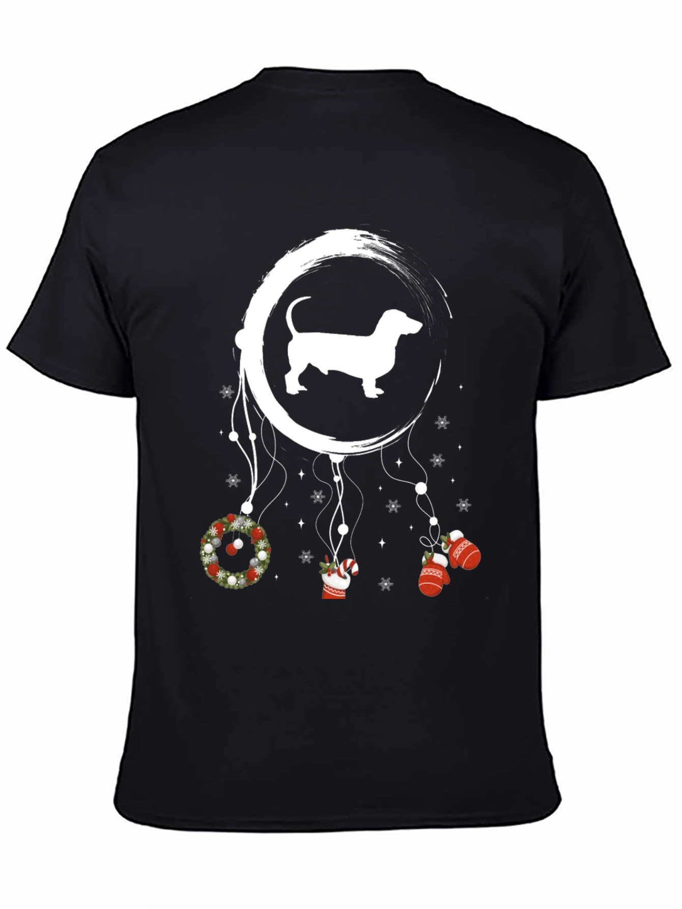 Dachshund Christmas Dreamcatcher Graphic Tee