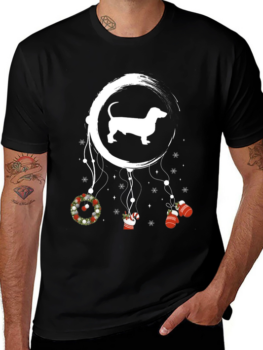 Dachshund Christmas Dreamcatcher Graphic Tee