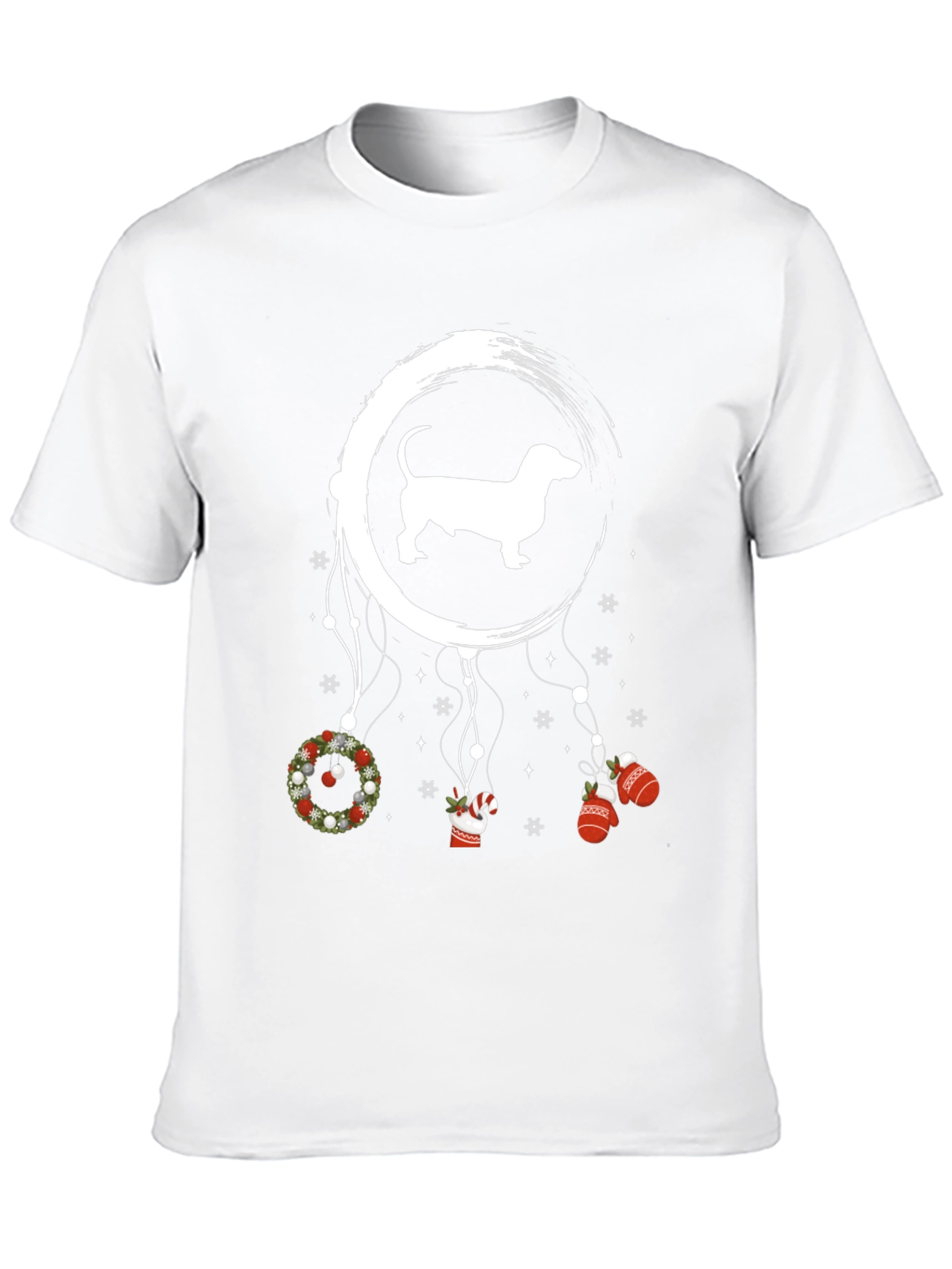 Dachshund Christmas Dreamcatcher Graphic Tee
