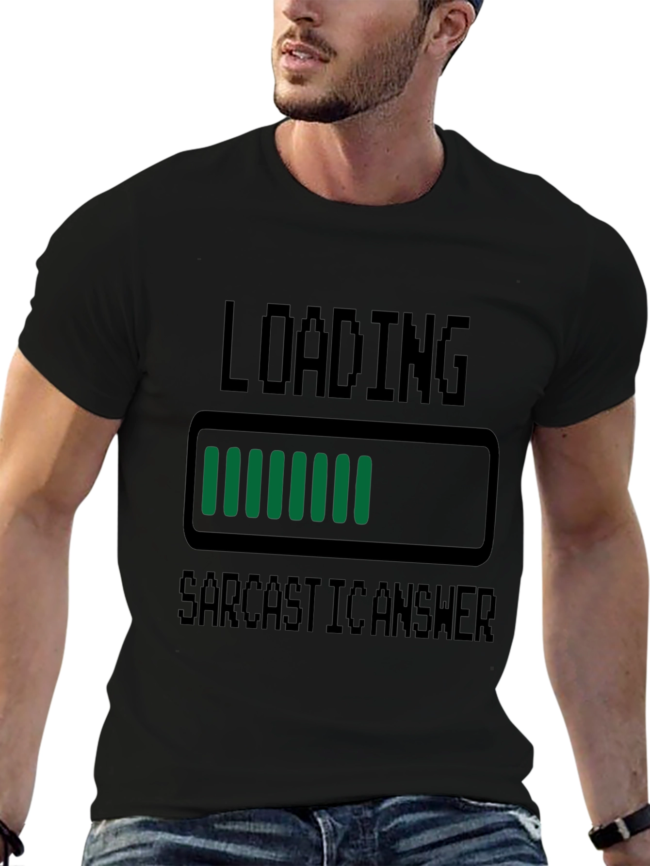 Sarcastic Answer Loading Funny T-Shirt