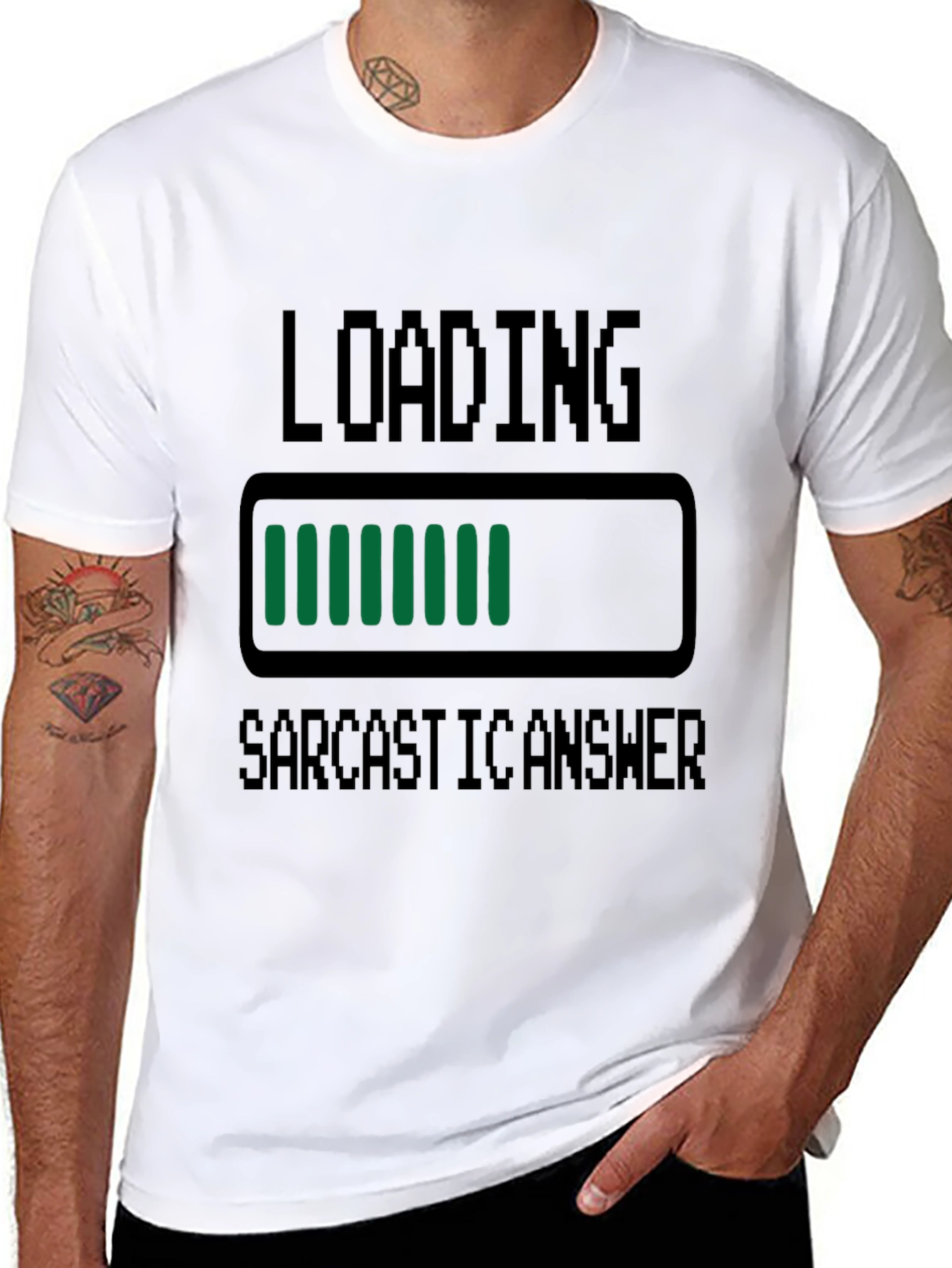 Sarcastic Answer Loading Funny T-Shirt