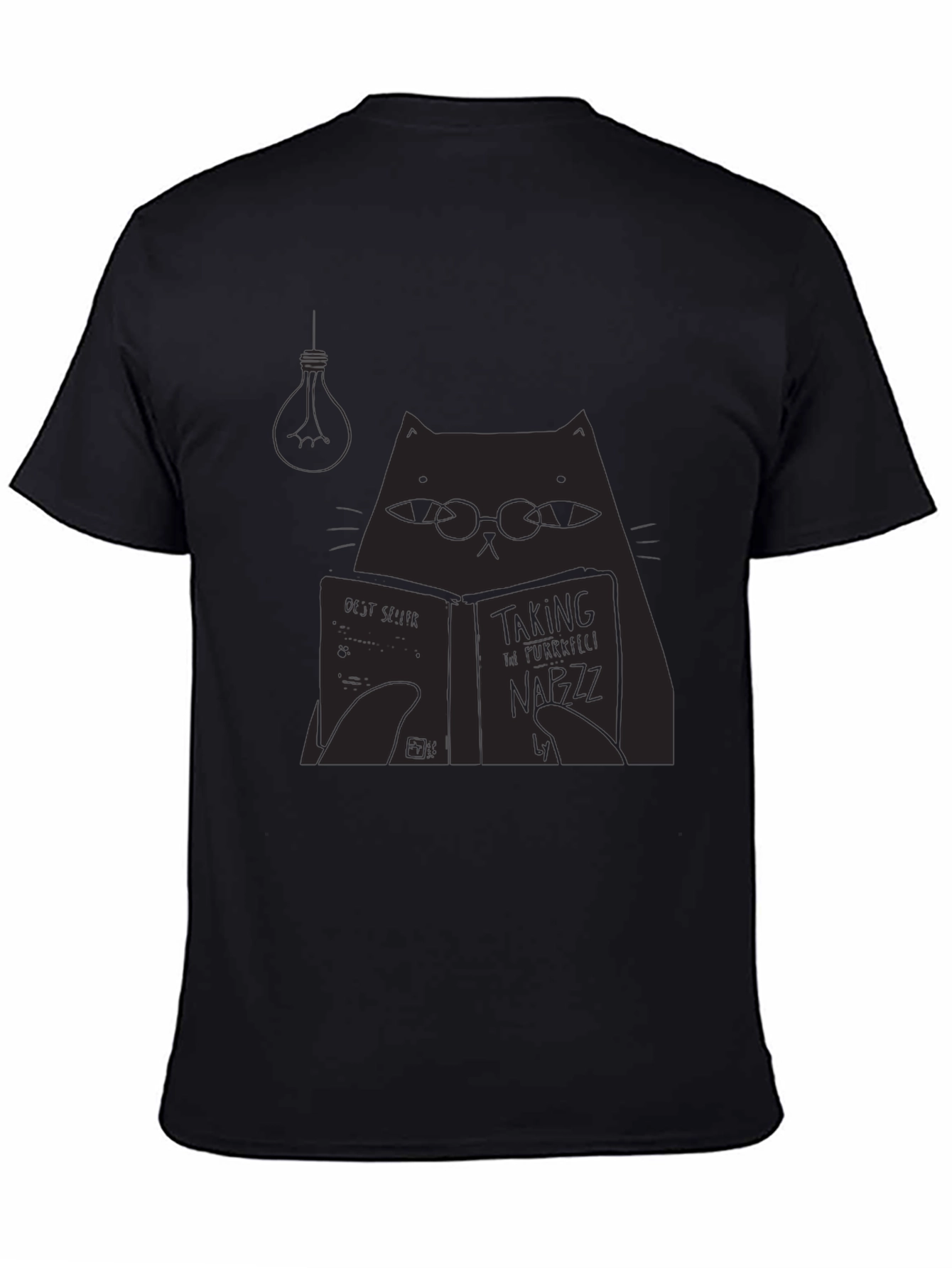 Cat Reading Book T-Shirt