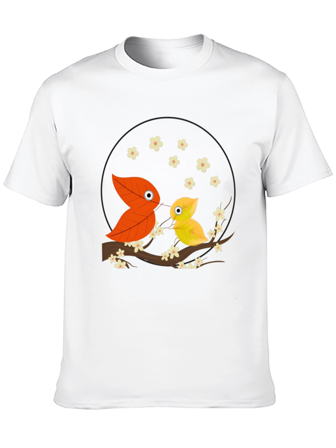 Leaf Bird Graphic Tee - Unique Nature Inspired Design