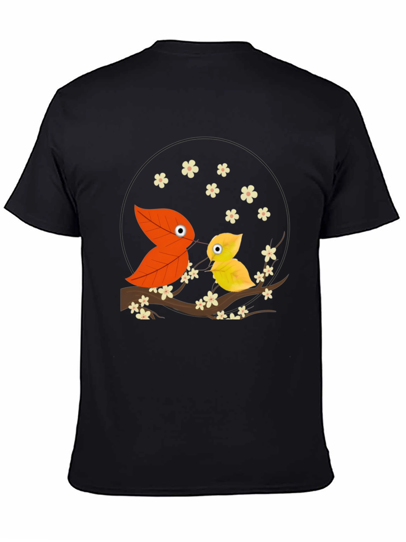 Leaf Bird Graphic Tee - Unique Nature Inspired Design
