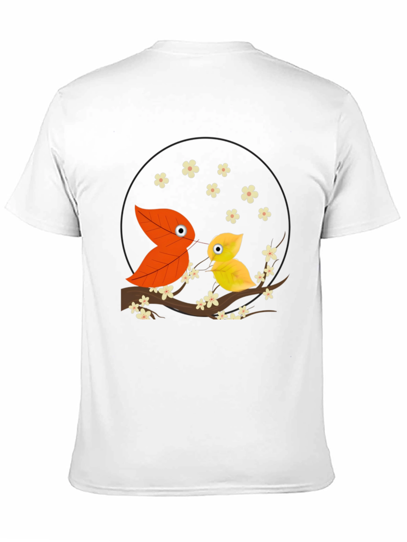 Leaf Bird Graphic Tee - Unique Nature Inspired Design